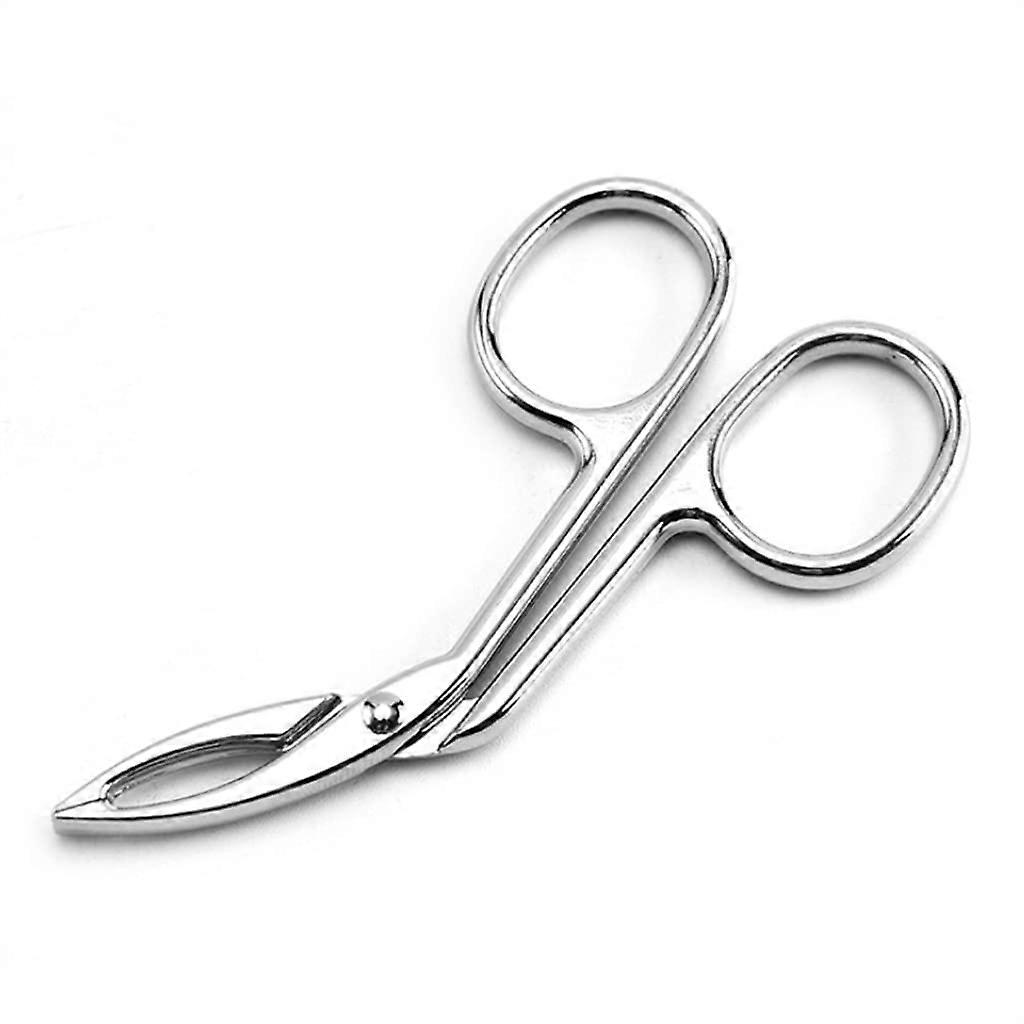 Eyebrow Tweezers Stainless Steel Slanted Tip for Precise Hair Gripping and Eyelash Extensions