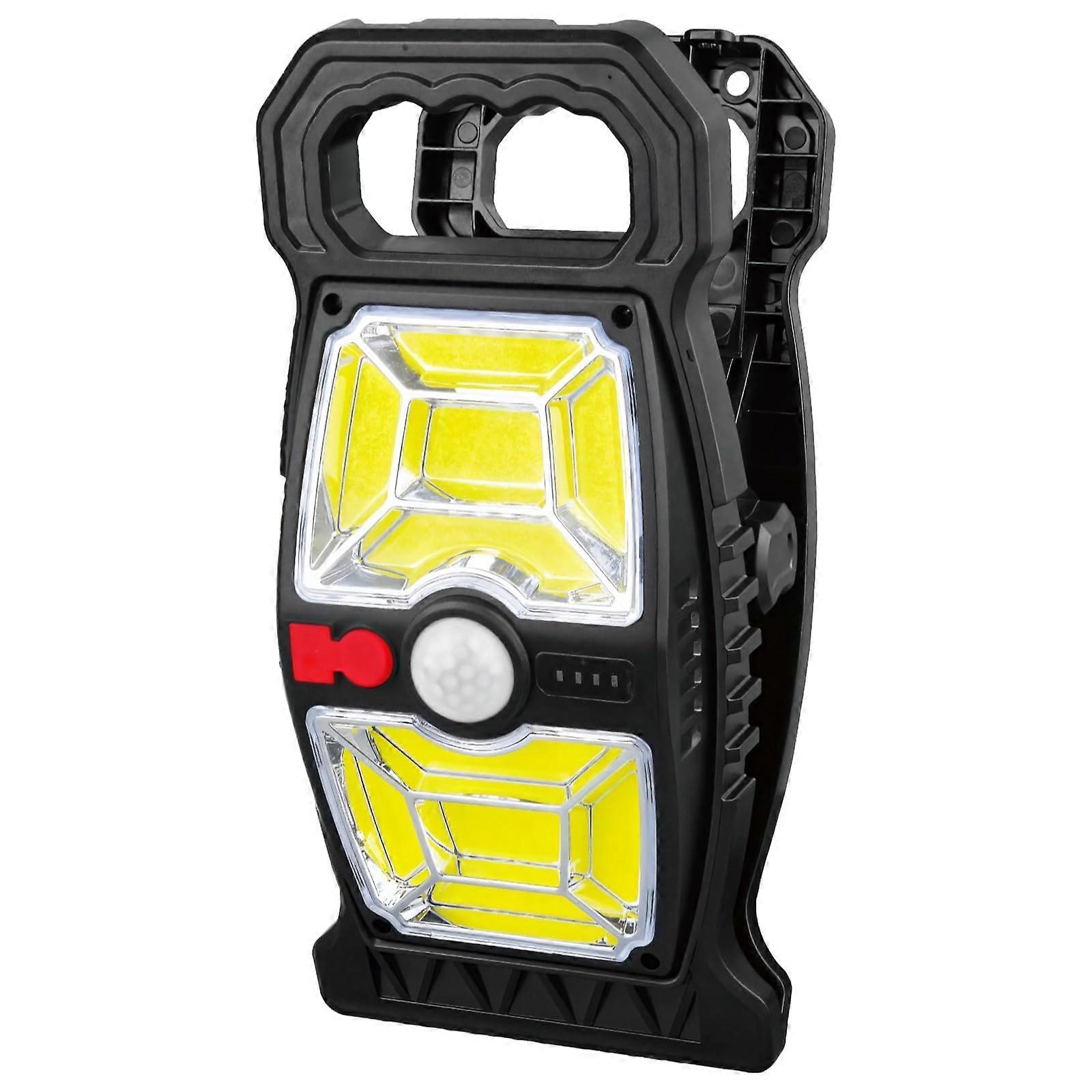 Solar Powered Motion Sensor Light Outdoor LED Security, Waterproof, 3 Modes, Rechargeable, Handle