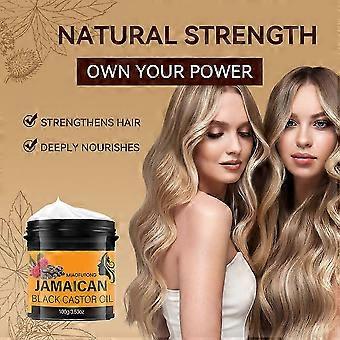 Jamaican Black Castor Oil Hair Cream Deep Nourishment für Frizz Control & Haarwachstum, Reparatur von trockenem, geschädigtem Haar
