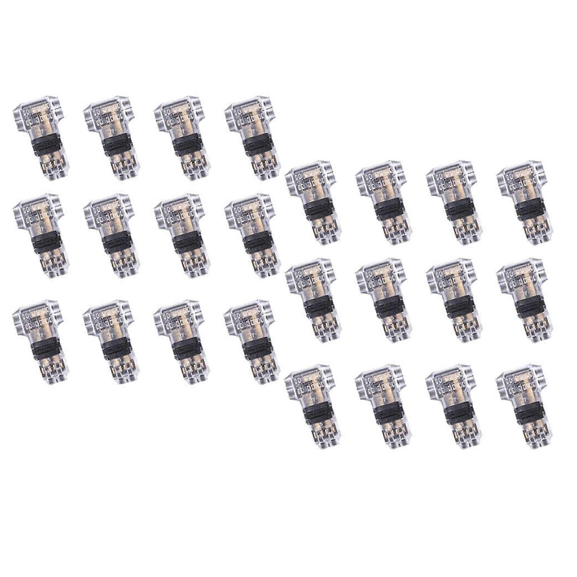 T Tap Wire Connectors 48 Pack, 3Way Low Voltage Splice for 1822 AWG, NoStrip Fast Install