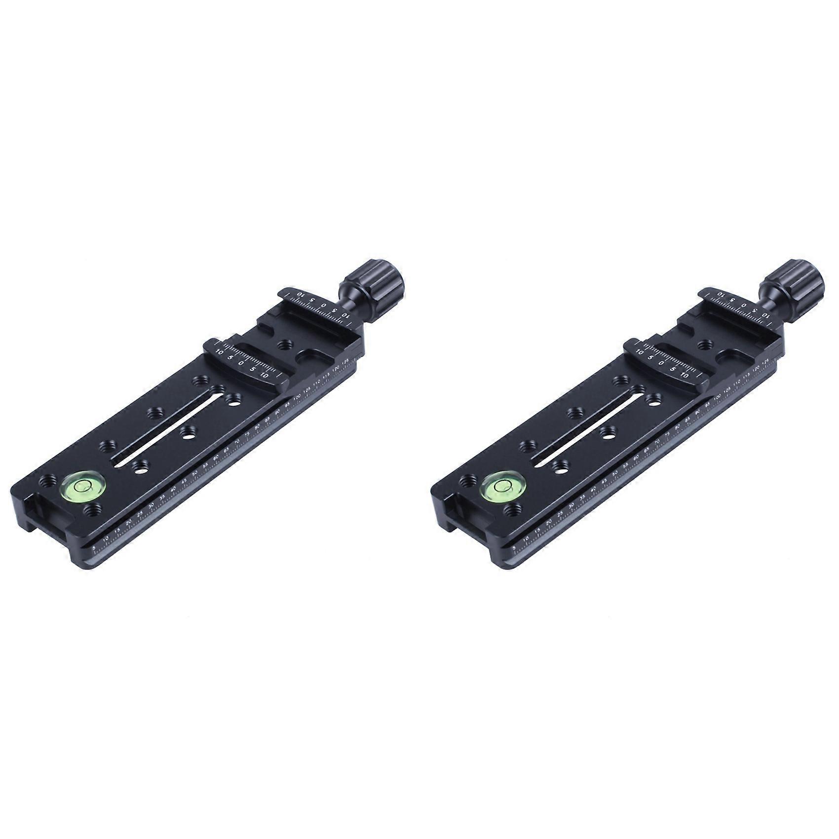 2pcs 140MM Nodal Rail Slide Quick Release QR Clamp for Macro Panoramic Arca RR