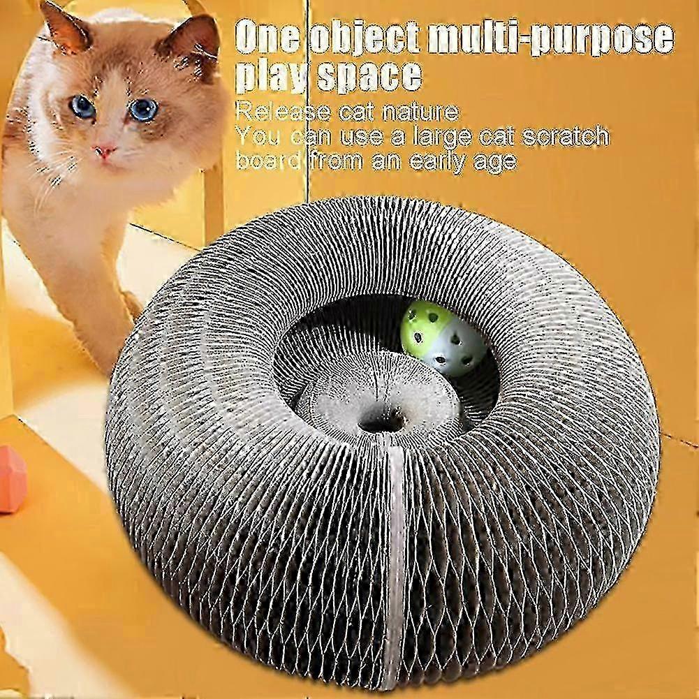 Kitty Kurlz Cat Toy - Accordion Shape Cat Scratcher Play Kit
