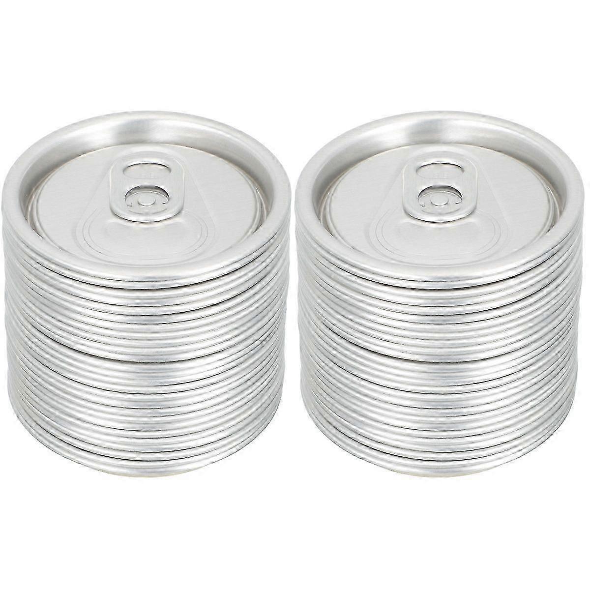 100Pcs Ring-pull Can Lids Aluminum Sealing Lids for Beverage-JJ