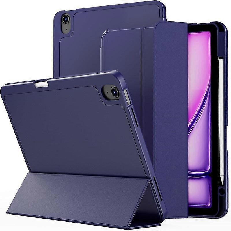 Stylish Case For Ipad 2025 11 Navy Blue Leather