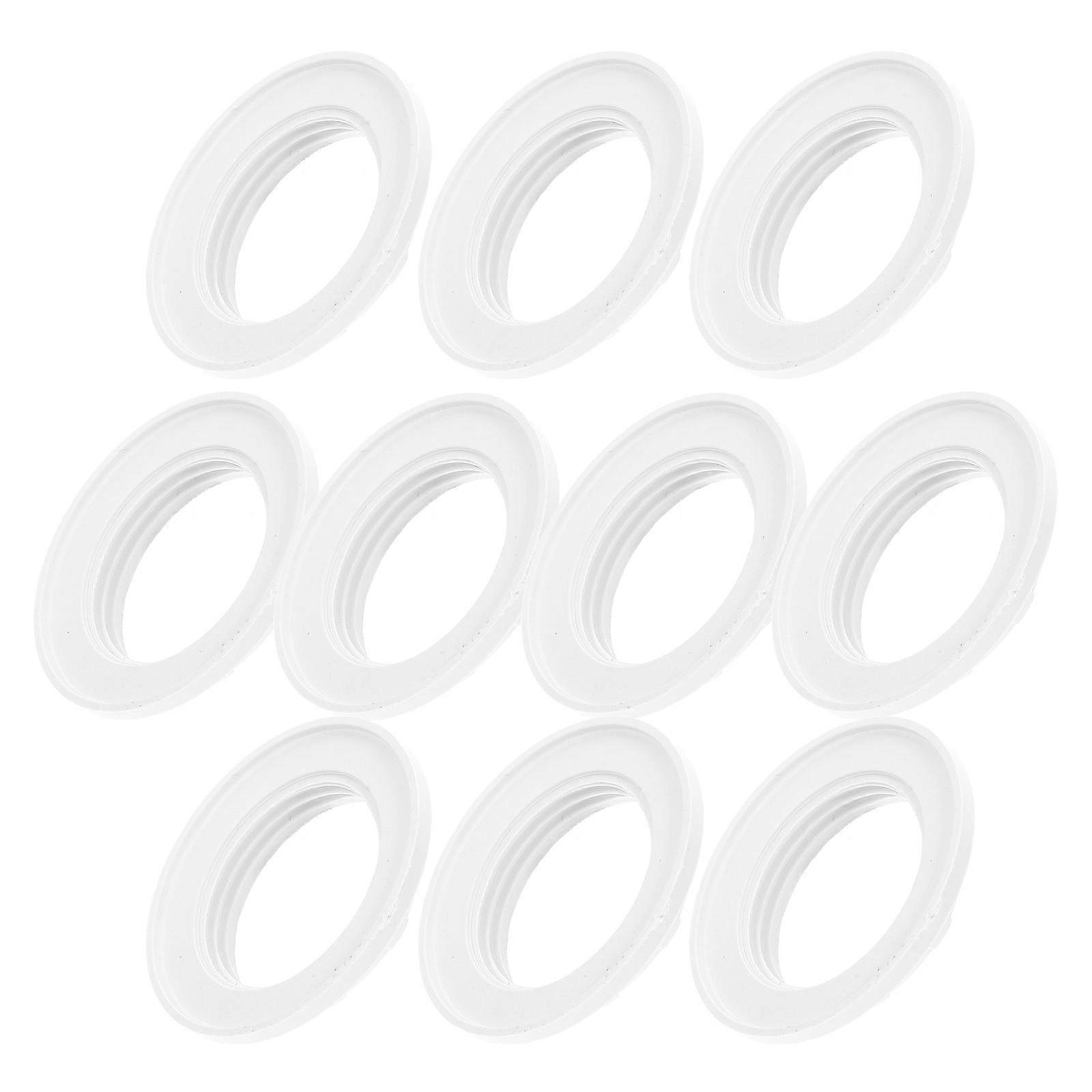 Lampshade Ring Replacement for Light 10Pcs Plastic Durable Beige