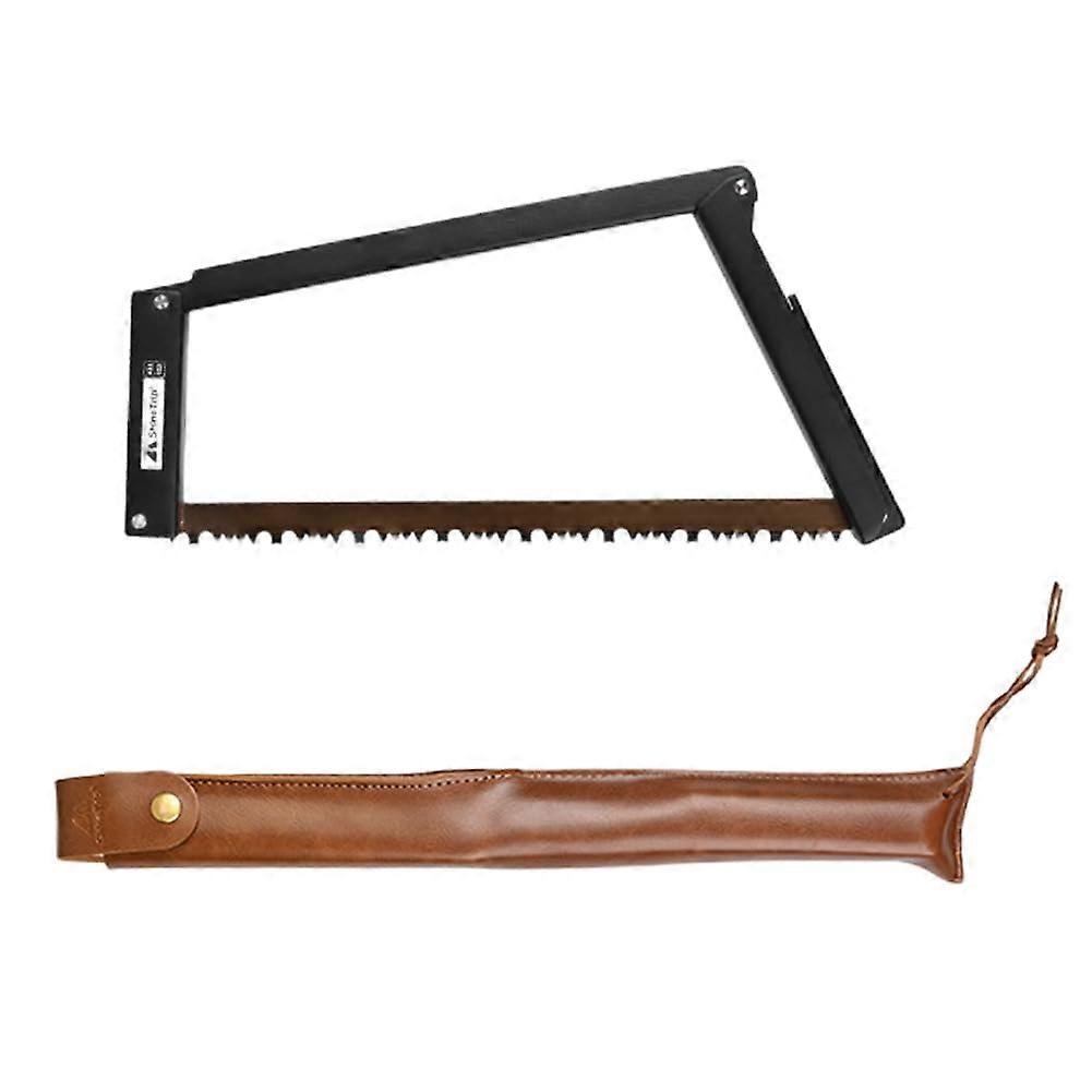 Folding Hand Pruning Saw with Ergonomic Grip and Storage Pouch for Camping, Tree Trimming