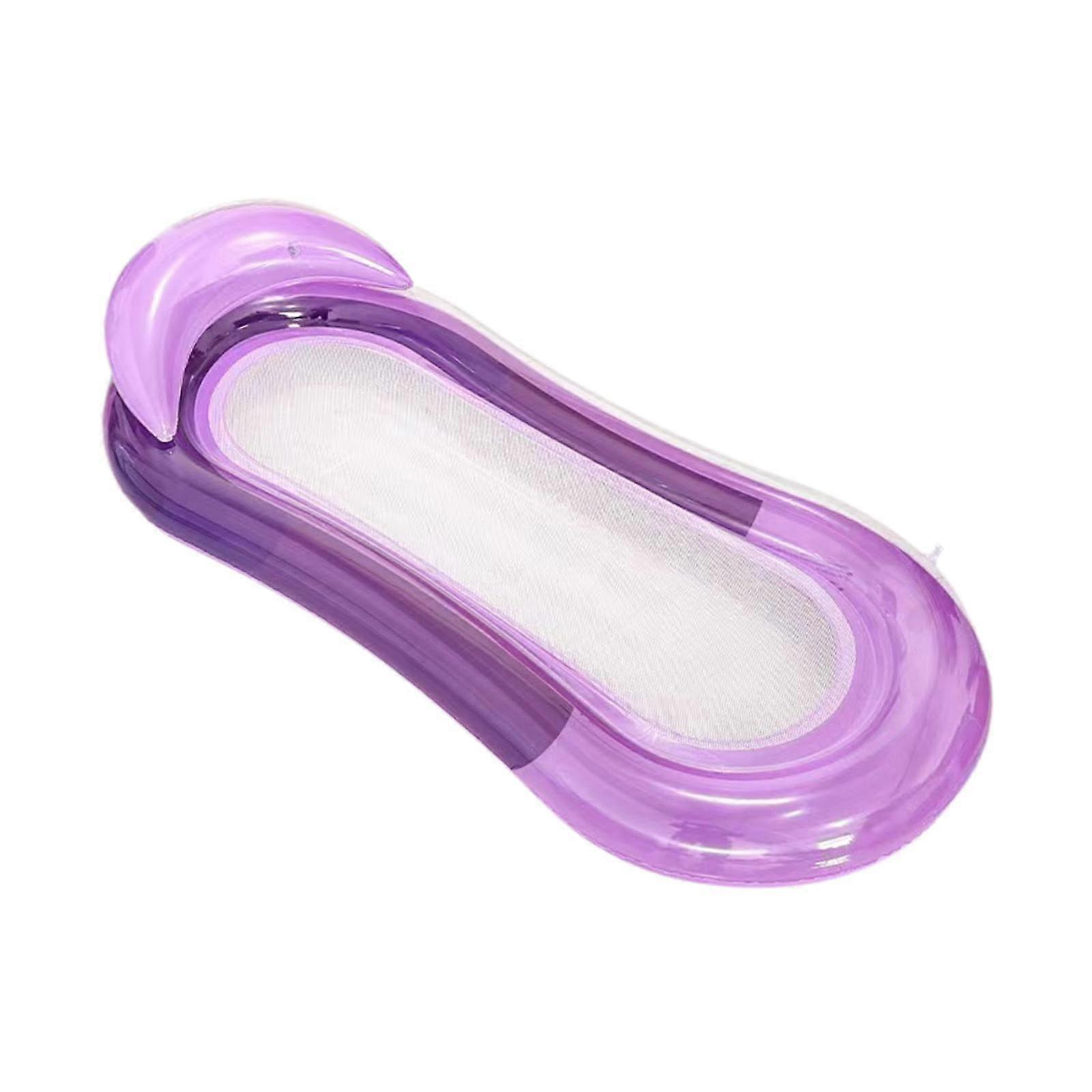 Inflatable Pool Float Water Hammock Lounger for Adults Pool and Lake Bright Gradient Pink