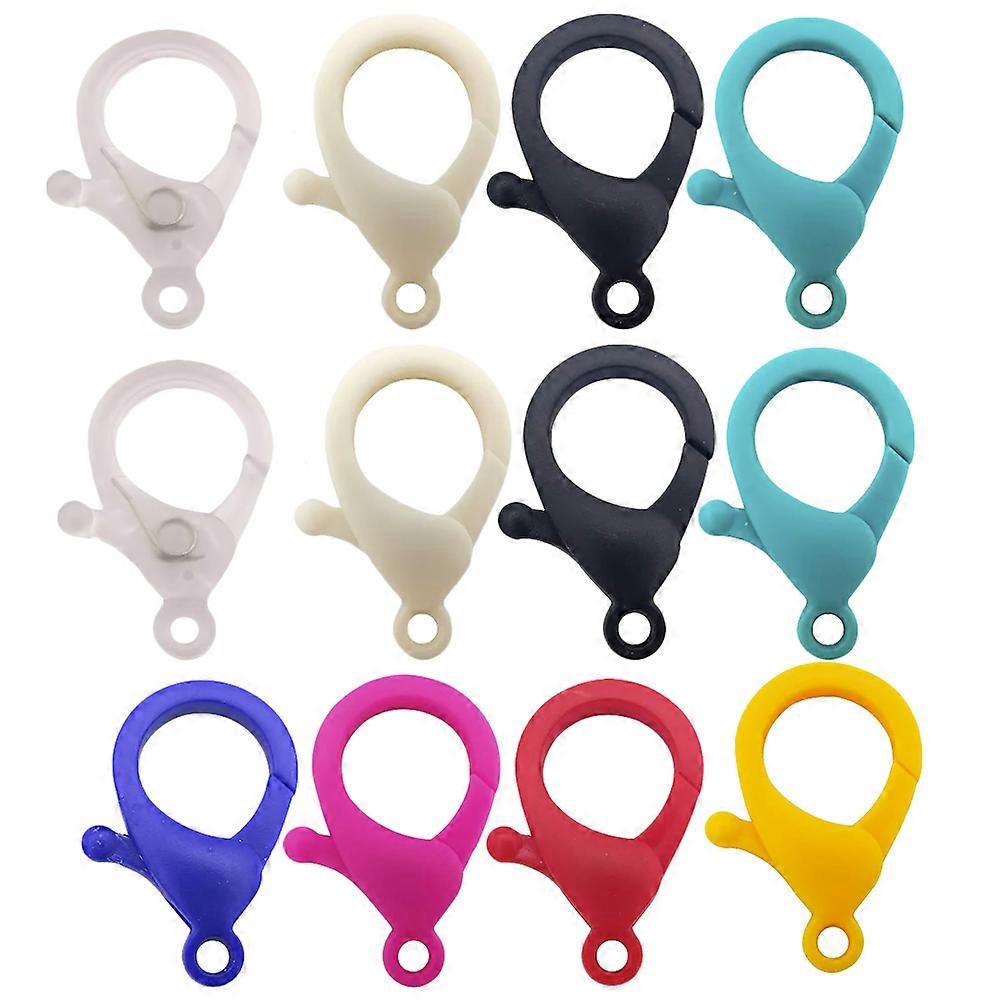 Plastic Clasp Hook Lobster Claw Clasp for Keychain Accessories 40Pcs