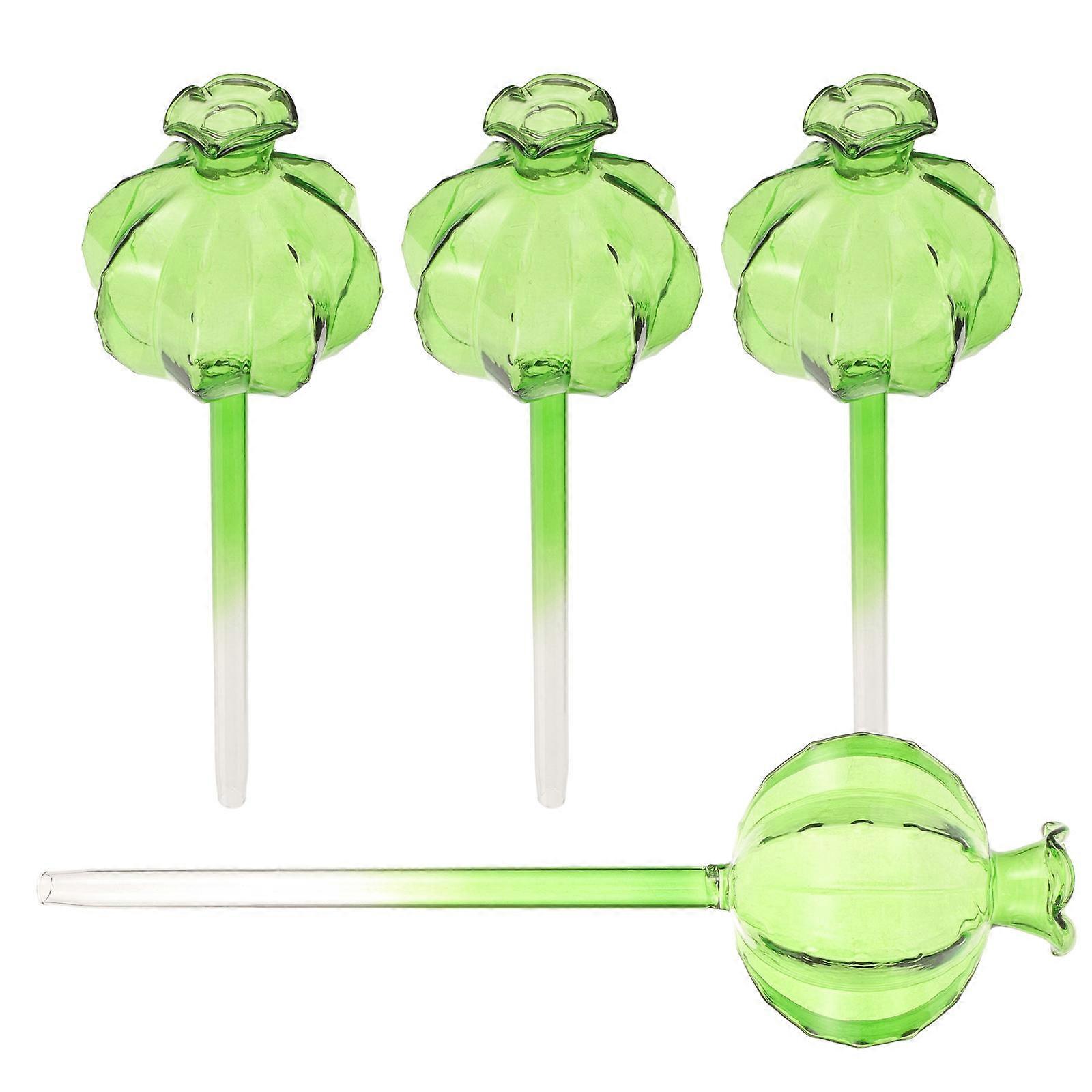 Indoor Automatic Plant Watering Device 4Pcs Glass Self Watering Tools