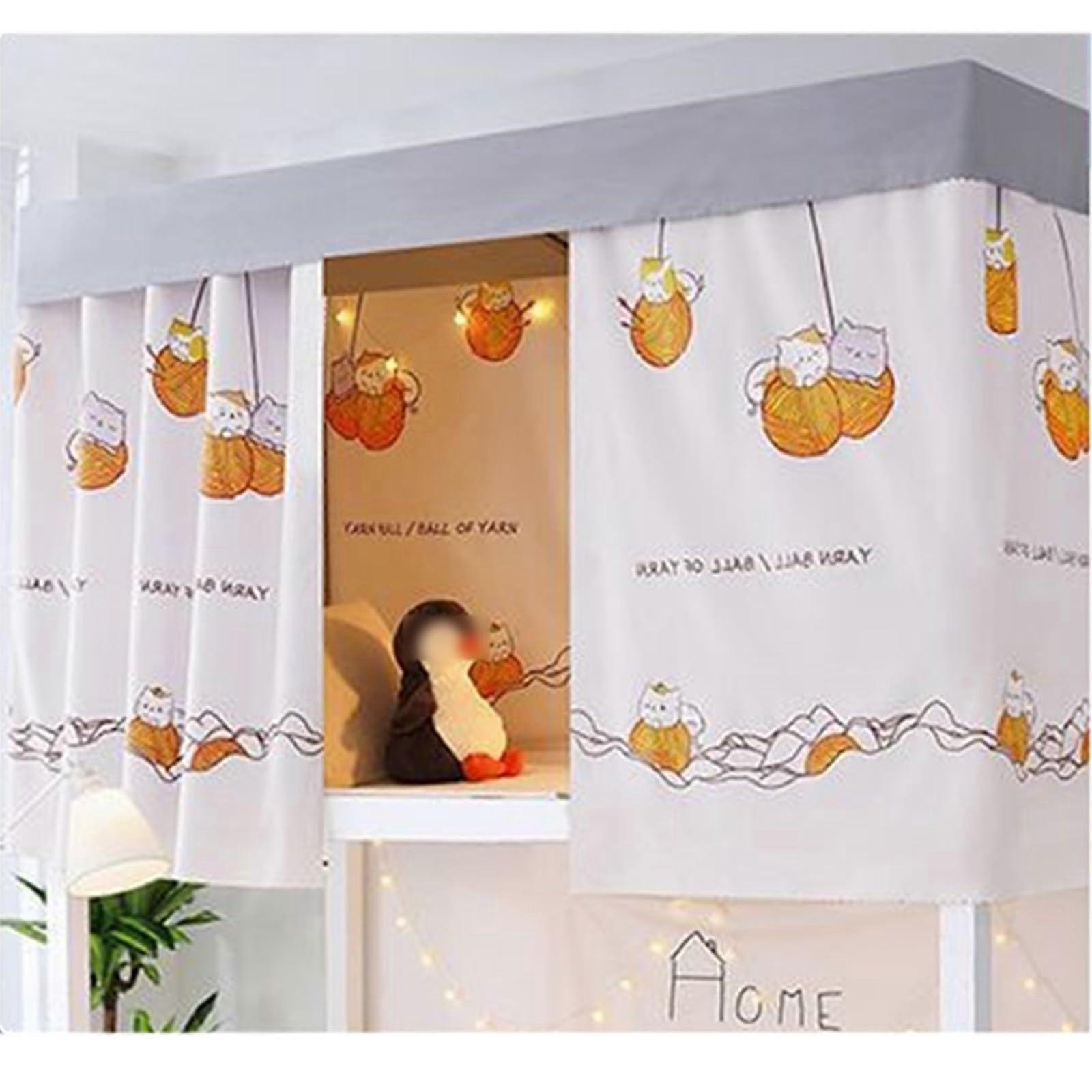 Bunk Bed Privacy Curtain Set Blackout Light Blocking for Dorm Loft Beds  and Bottom 1.35M