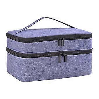 Estojo para esmaltes, bolsa de maquiagem fácil de transportar e guardar, estojo multiuso para kit de unhas, ideal para nail art, viagens e uso doméstico. Disponível em 2025.