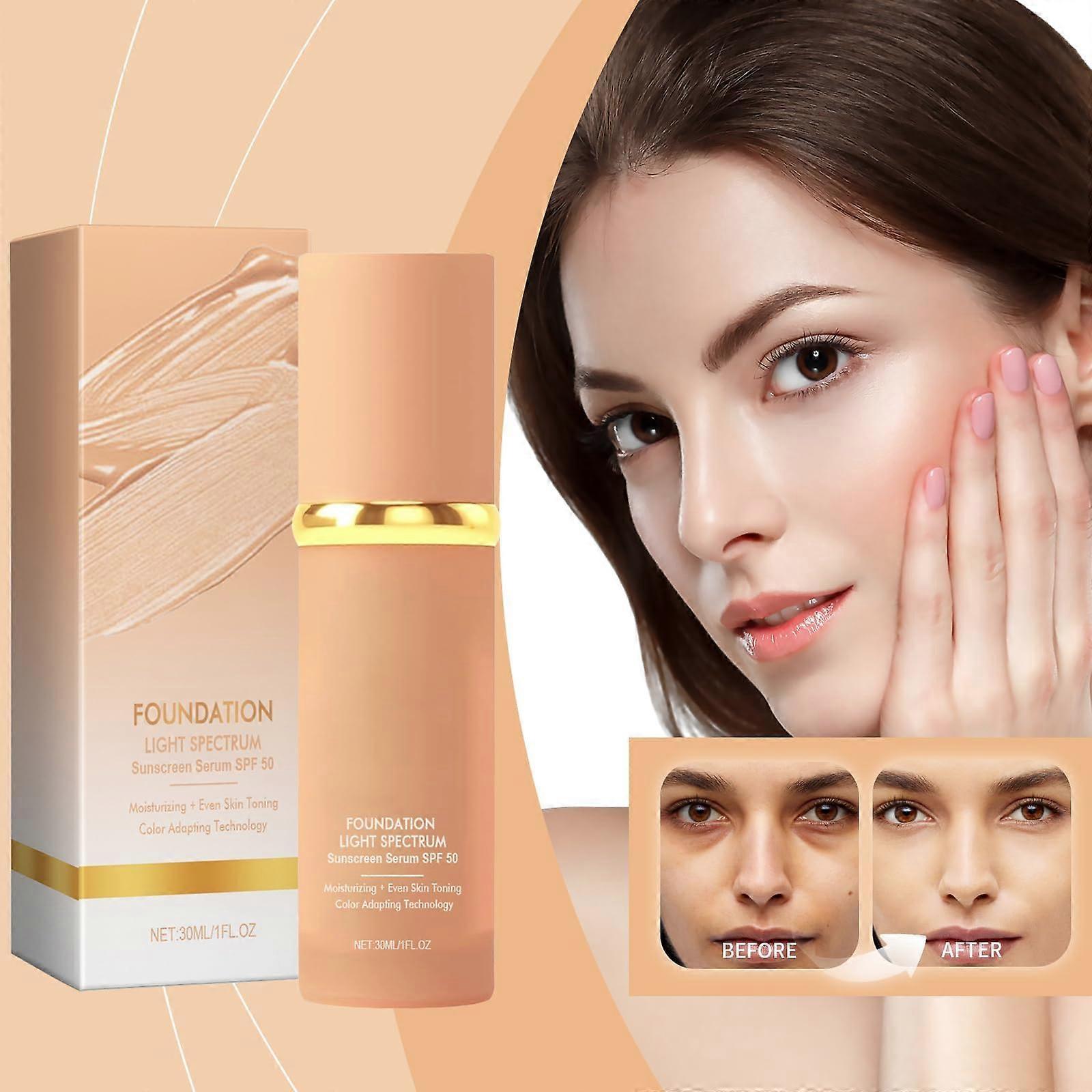 4 in 1 Waterproof Foundation SPF 50+, Hydrating Medium Coverage for All Skin Types