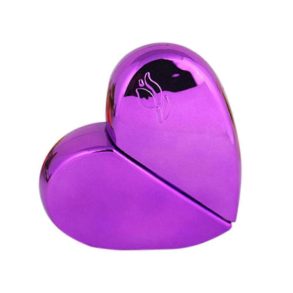 Purple Portable Spray Bottle for Perfume 25ml Heart-Shaped Refillable Atomizer