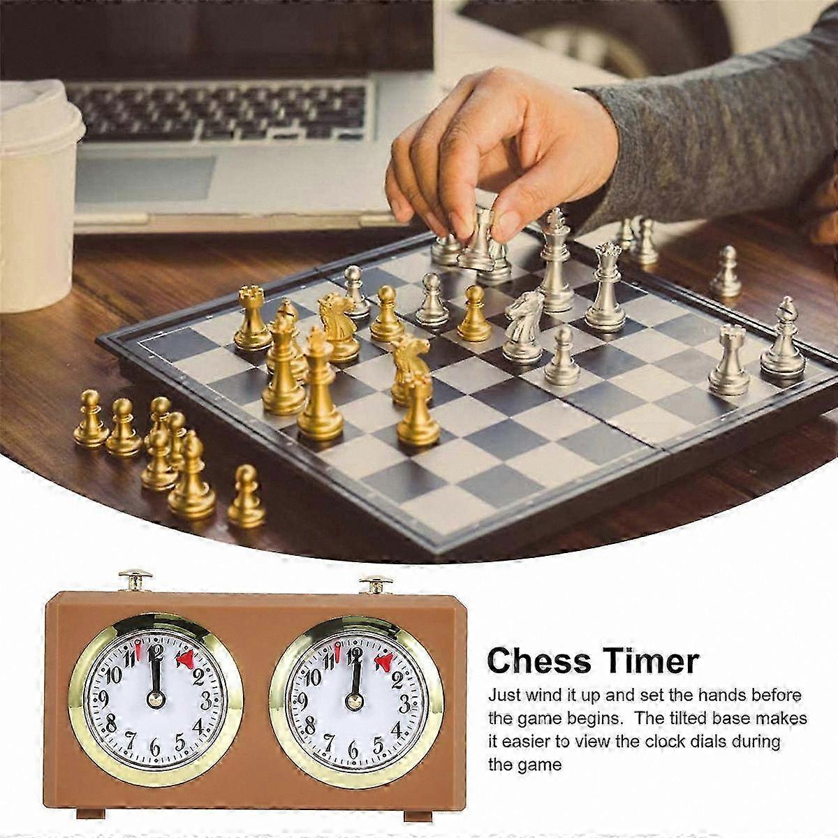 Analog Chess Game Timer Clock Mechanical Official No Battery Required