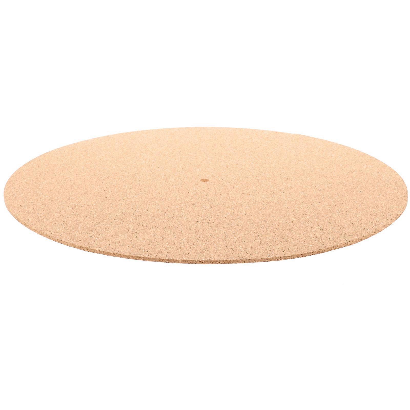 Vinyl Slipmat Cork Turntable Mat for Reducing Vibrations 4Pcs Khaki
