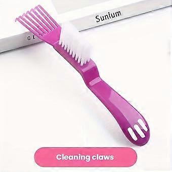 2-in-1 Comb and Cleaning Brush - Suitable for Air Cushion Combs, Claw Claw/Edge Cleaning Tool/Curling Comb Cleaner/Beaut [jkw]