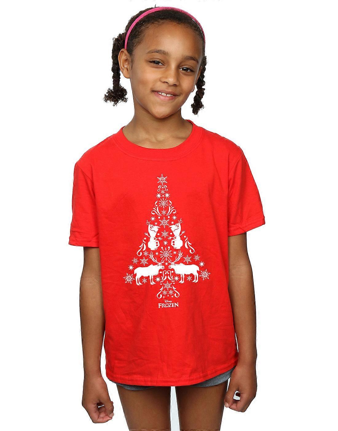 Disney Mädchen eingefroren Weihnachtsbaum T-Shirt