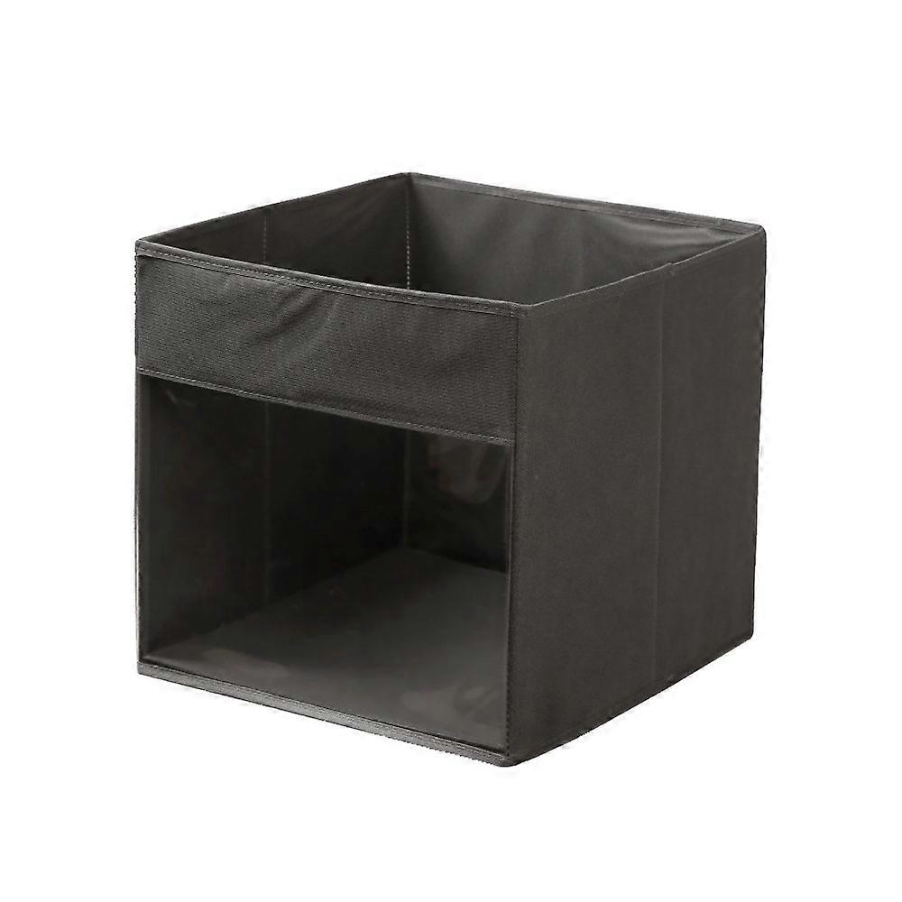 Storage Box Foldable Organizer Clear Window Multi-Function Container for Books Miscellaneous Items