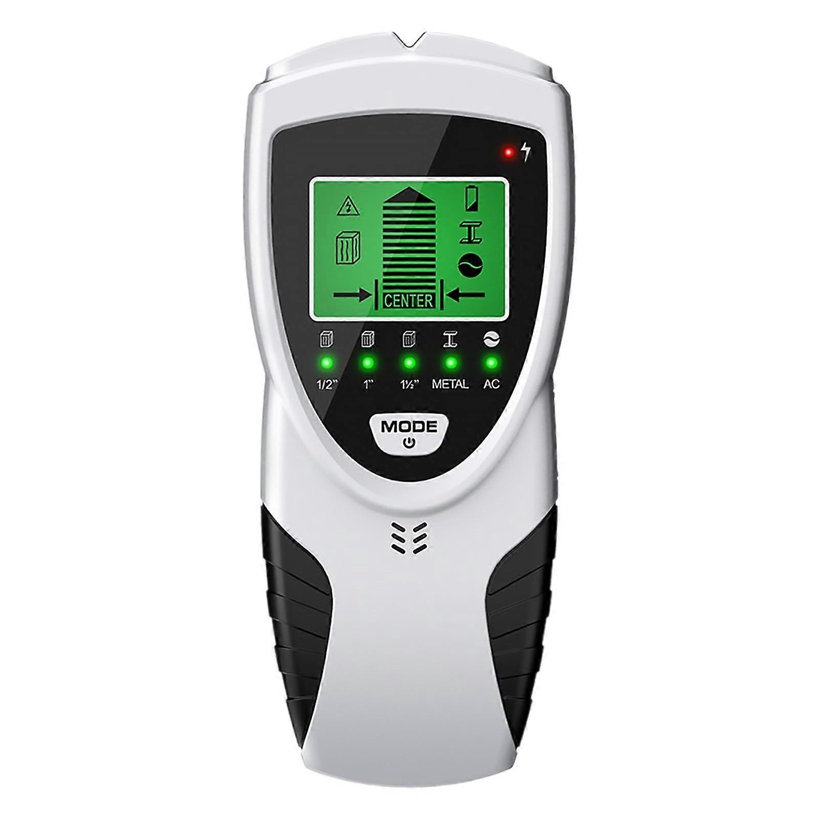 5 in 1  Accuracy Stud Finder and Wall Scanner with LCD Backlight, Audio Alert, Auto Calibration