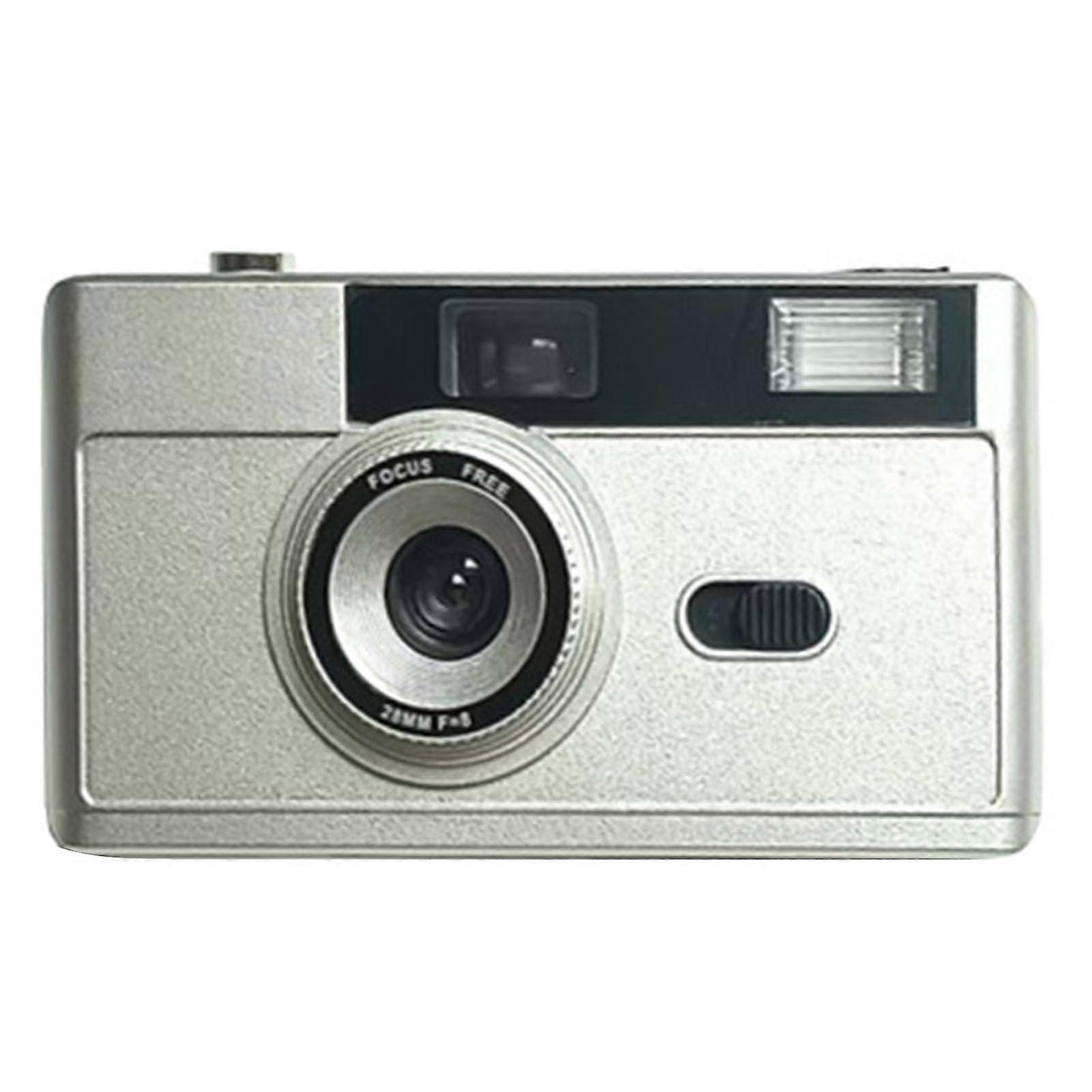 Vintage 35mm Film Camera with BuiltIn Flash, Reusable Matte Design for Beginners