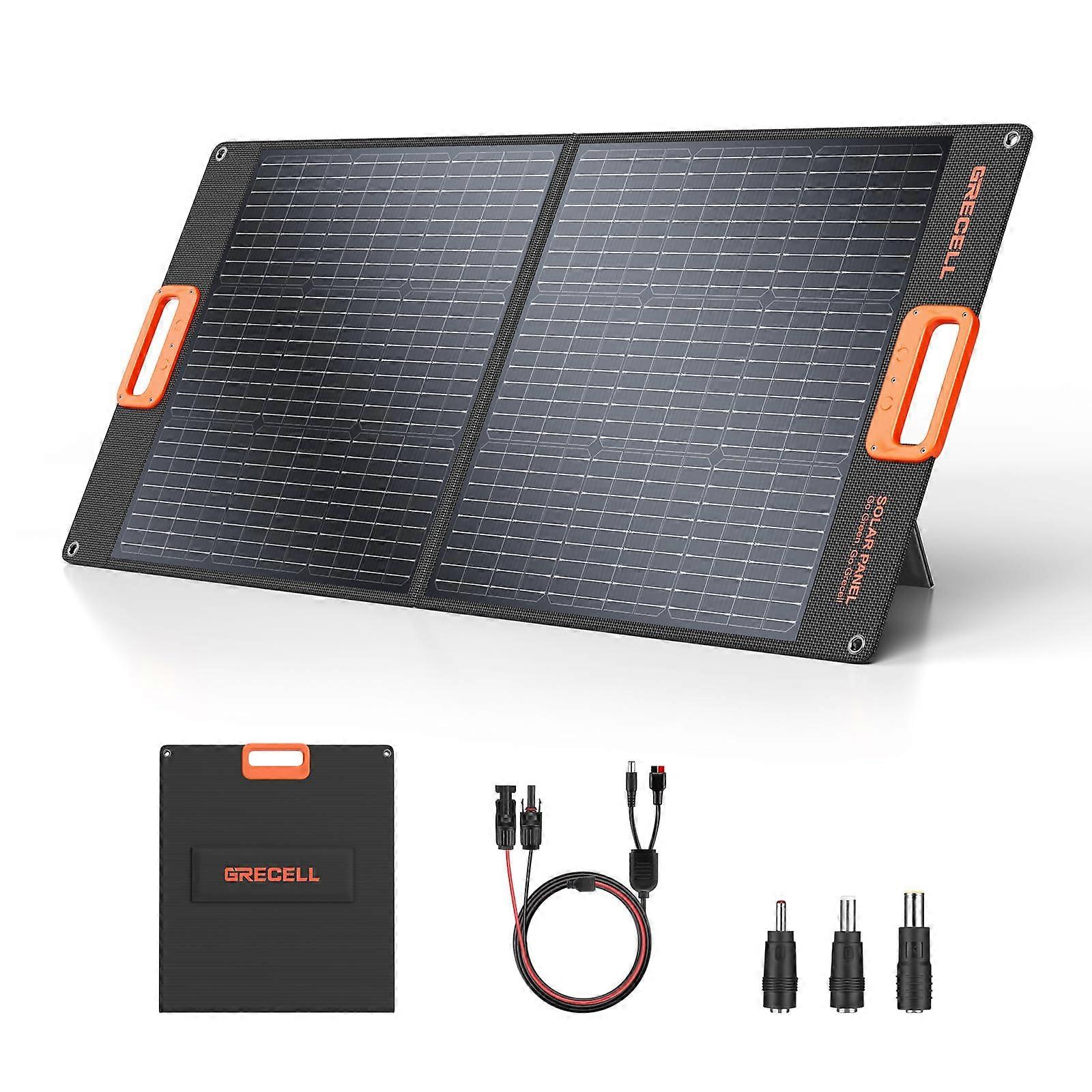 100W Portable Foldable Solar Panel Charger with  Conversion Efficiency for Camping RV and Power Station