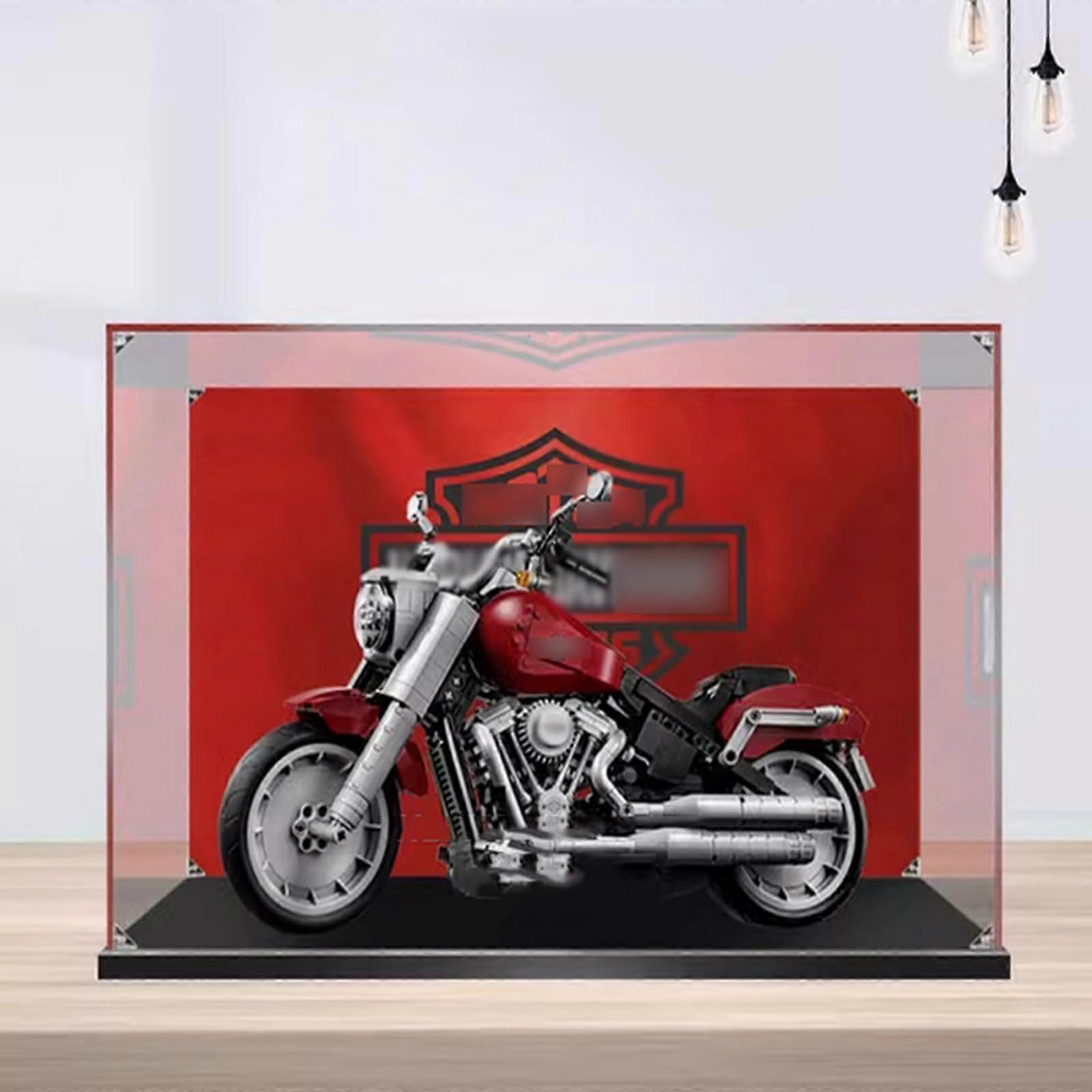 Acrylic Display Case for  10269 Motorcycle, Dustproof Transparent Box with Thick Durable Acrylic