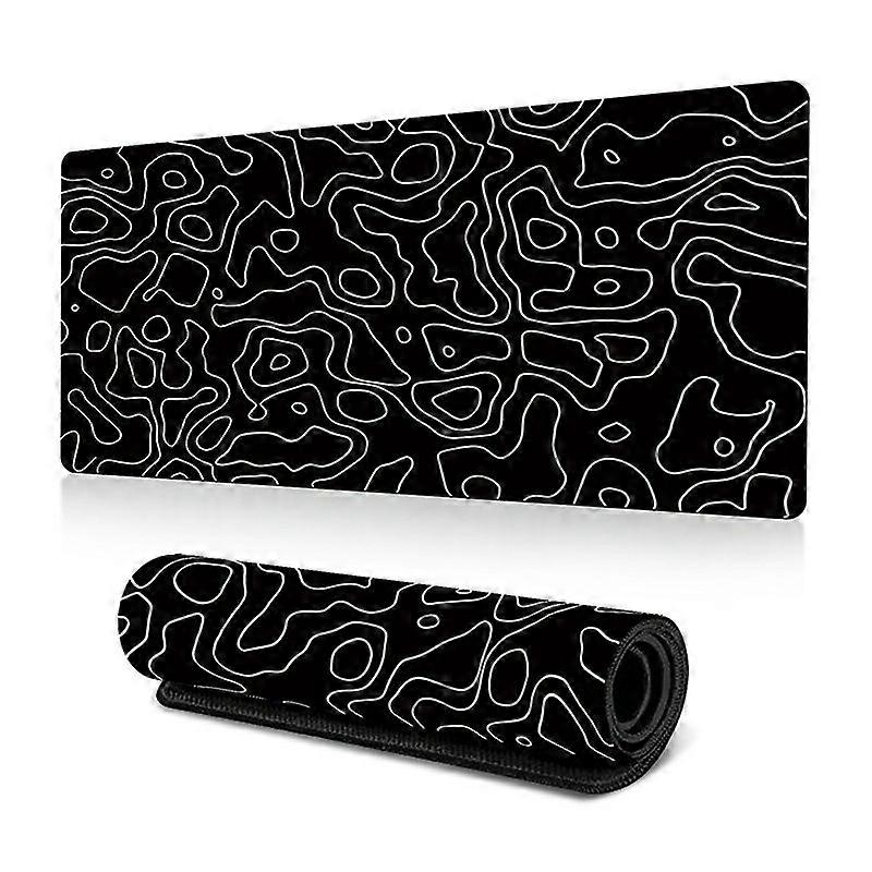 400*900*2mm Abstract Fluid Pattern Large Mouse Pad Rubber Computer Desktop Mat