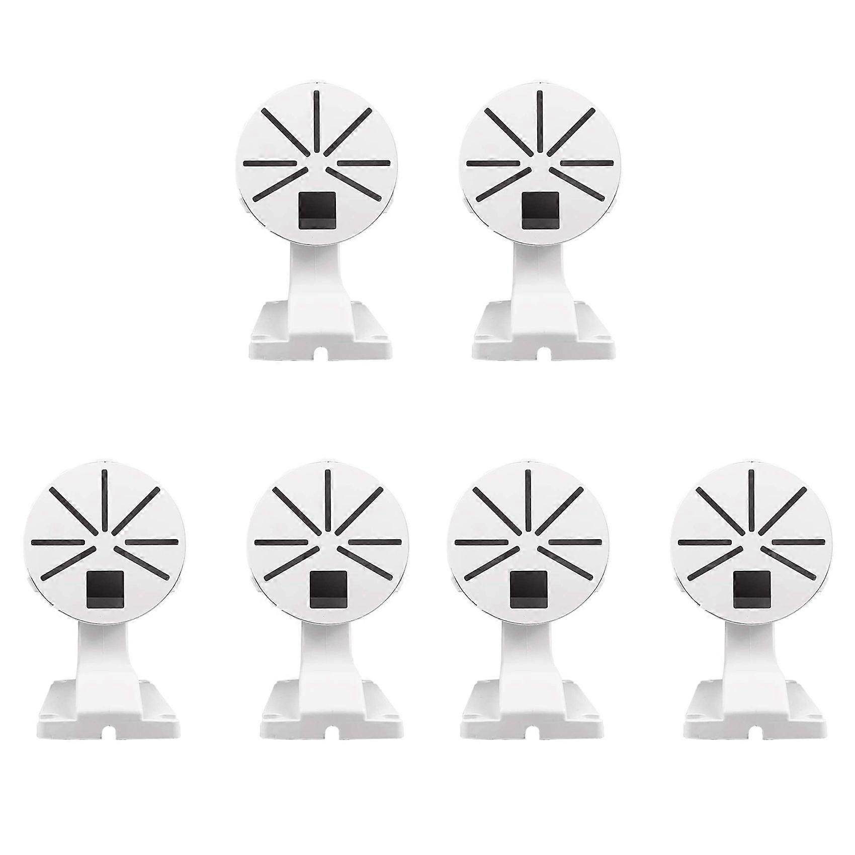 6X Security Camera Mount Bracket,ABS Indoor Outdoor Wall Mount L-Type Bracket for CCTV Security Dome IP Camera Mounting