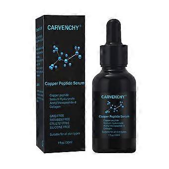 Sérum aux peptides de cuivre pour le visage - Sérum anti-âge pour les ridules et l'élasticité de la peau - Sérum stimulant le collagène pour les rides, raffermissant et hydratant.