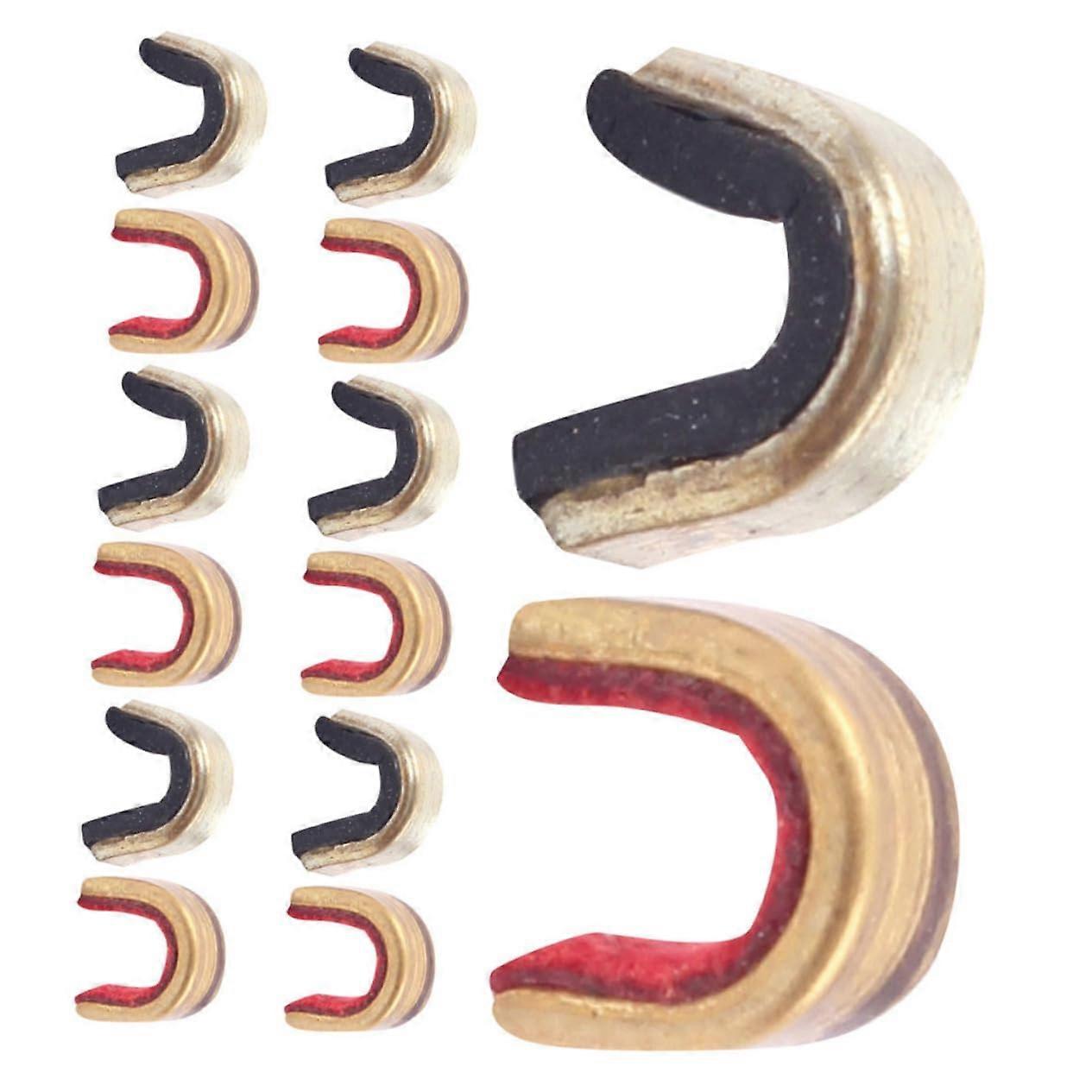 16pcs Archery Nocking Points Brass Clips for Compound and Recurve Bows Precise Arrow Alignment
