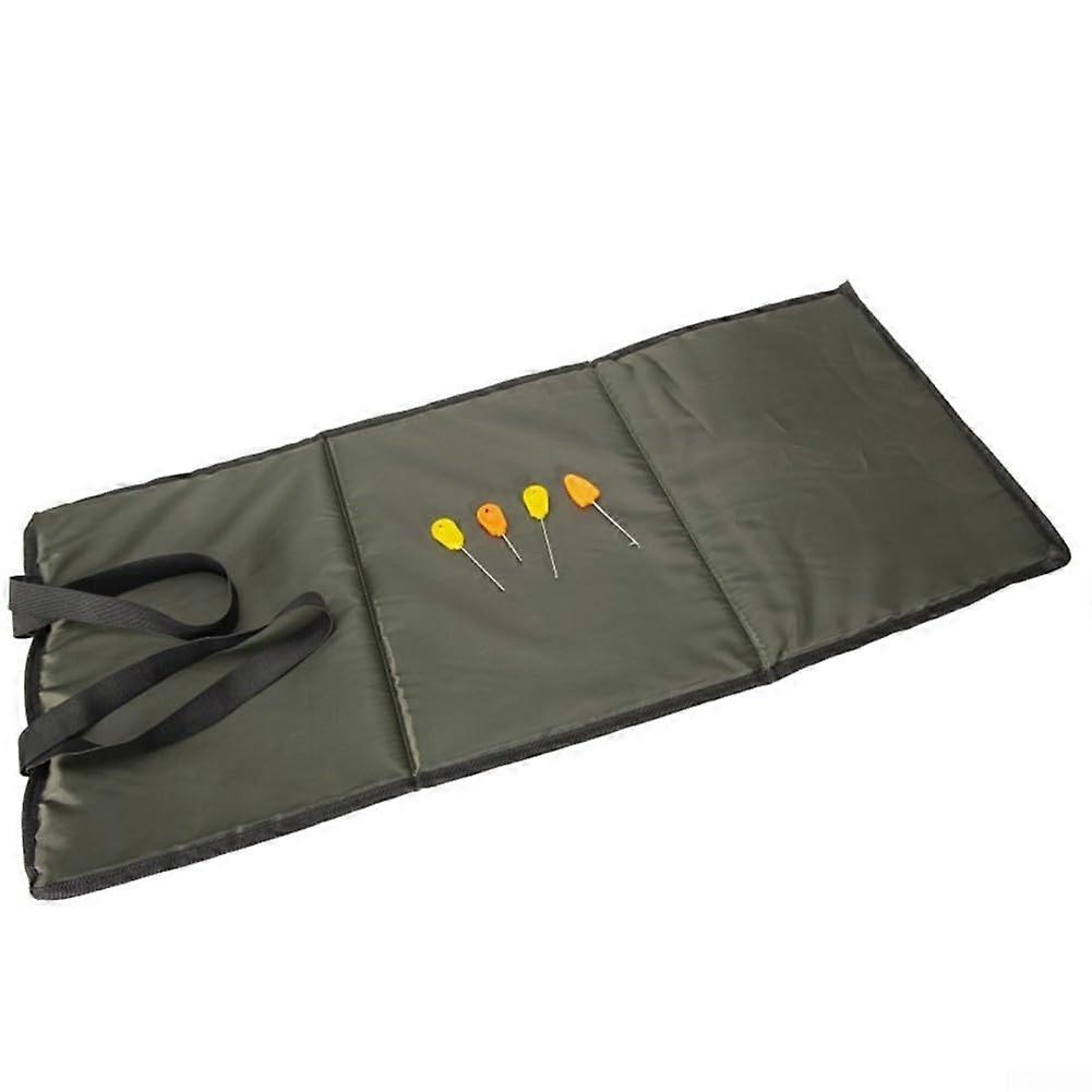 Foldable Carp Fishing Unhooking Mat with 4pcs Baiting Tools, Lightweight Protective Design for Anglers