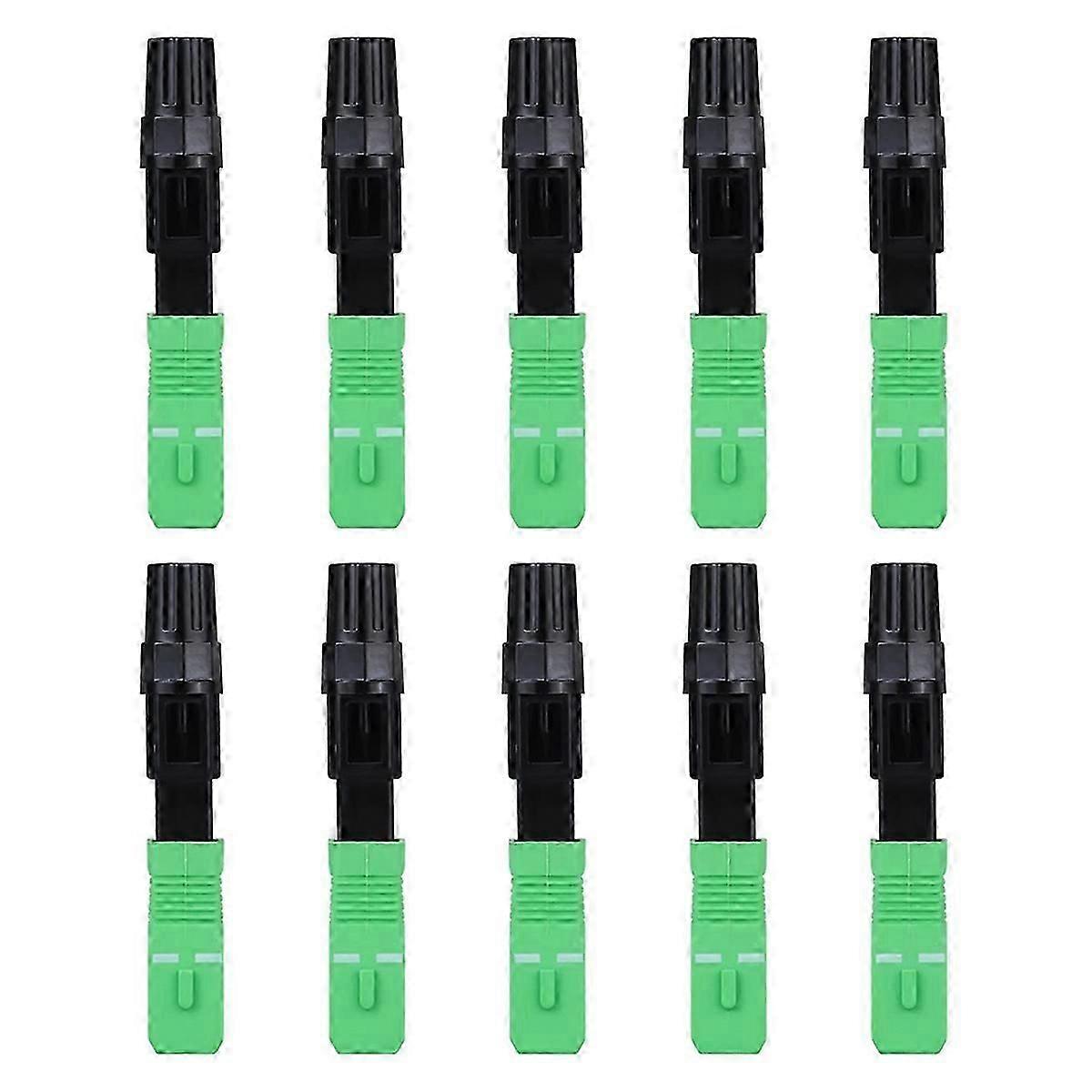 10pcs SC Optical Fiber Fast Cold Quickly Connector Optic Cable Adapter Singlemode