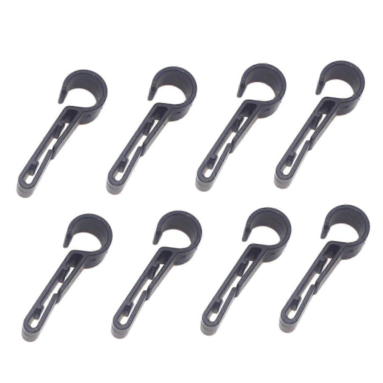 8pcs Headlamp Clips for Hard Hats with Secure Retention Helmet Light Holders Quick Install