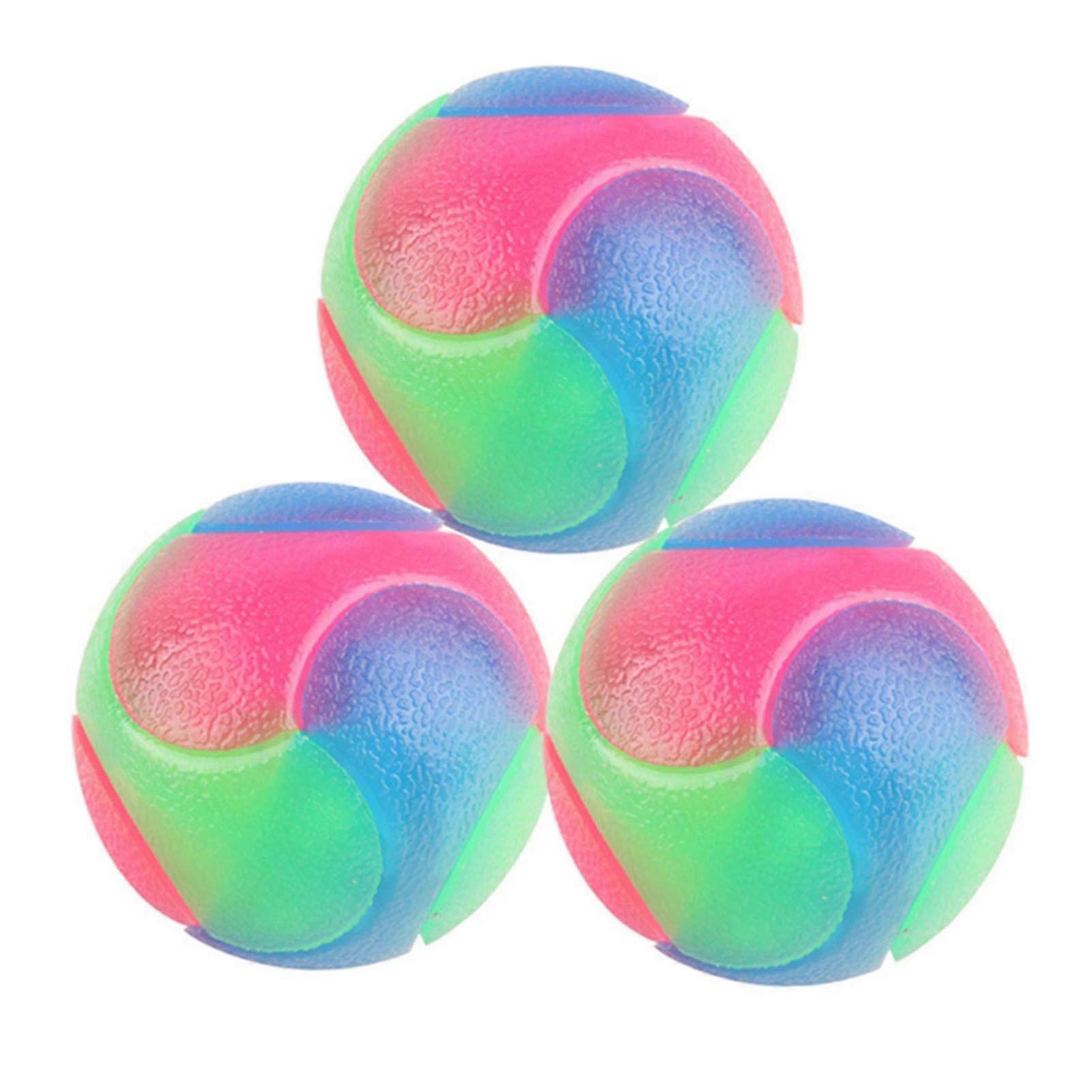 Glowing Dog Ball with Flashing Light, Durable Bite Resistant Silicone, Interactive Chew Toy
