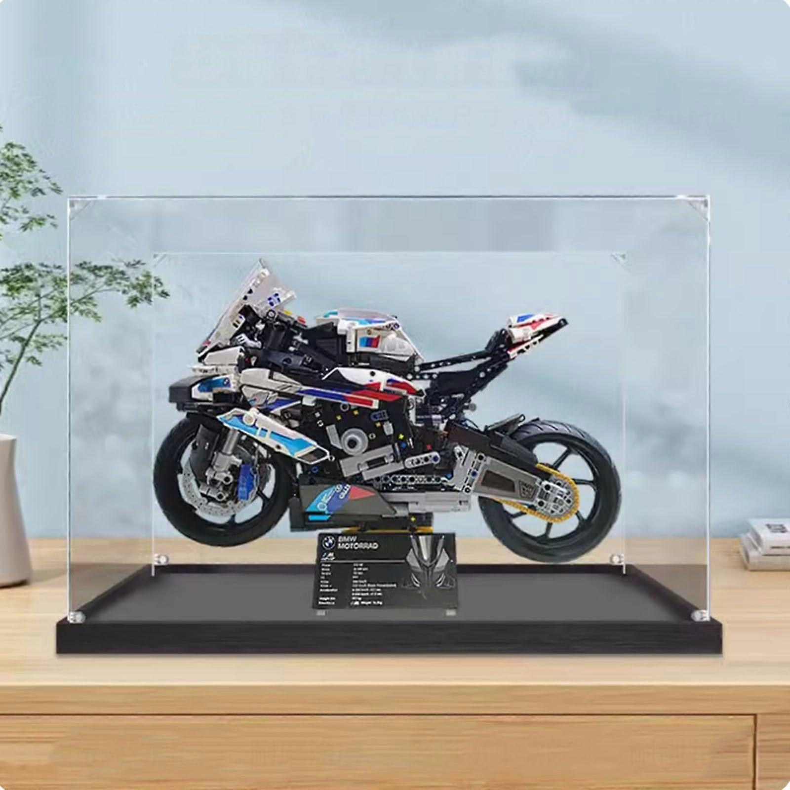 Display Case Dustproof Clear Acrylic Box for  42130 Motorcycle Model Storage