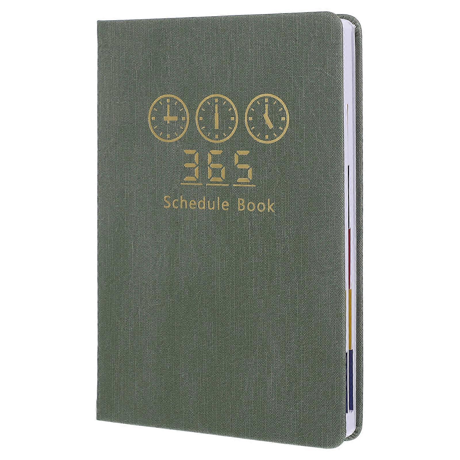 Calendar Notebook Organizer for Writing Use 5Pcs Compact Weekly Planner Green