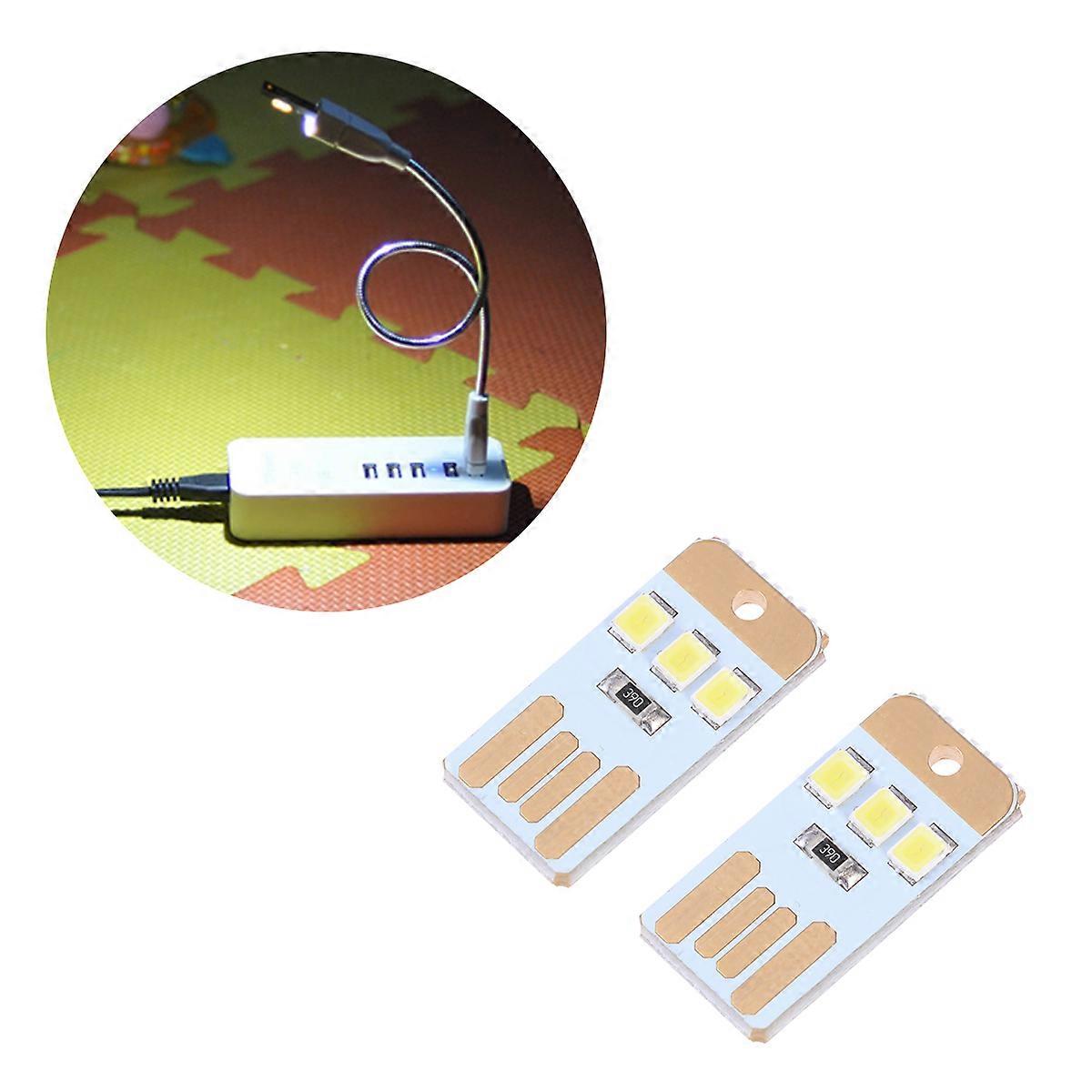 Lampe LED portable USB, mini format, lot de 5, pour éclairage et camping.