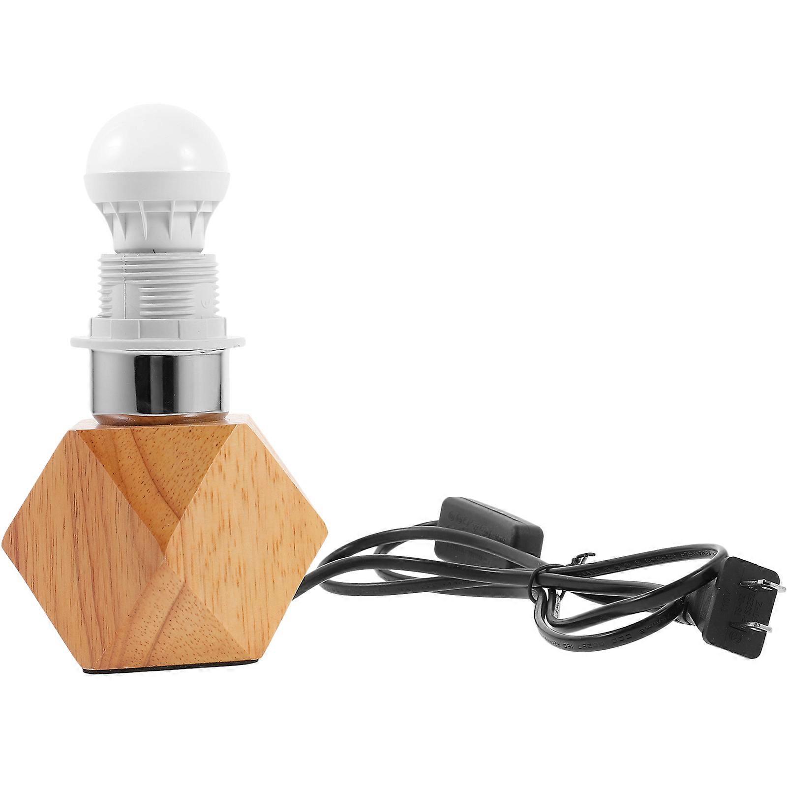 Wooden Table Lamp Light Holder for Easy Installation 1Pcs Desk Lamp Socket
