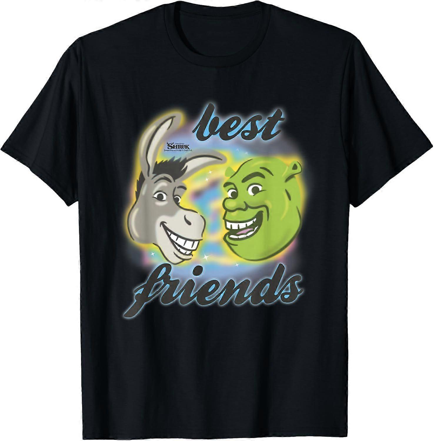Shrek und Esel – Beste Freunde – Airbrush-T-Shirt Typ 2437