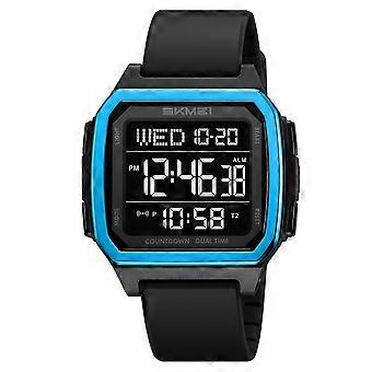 Montre numérique transparente, montre sport carrée unisexe avec boîtier et bracelet transparents, montre électronique étanche pour étudiants, adolescents et couples - Idée cadeau
