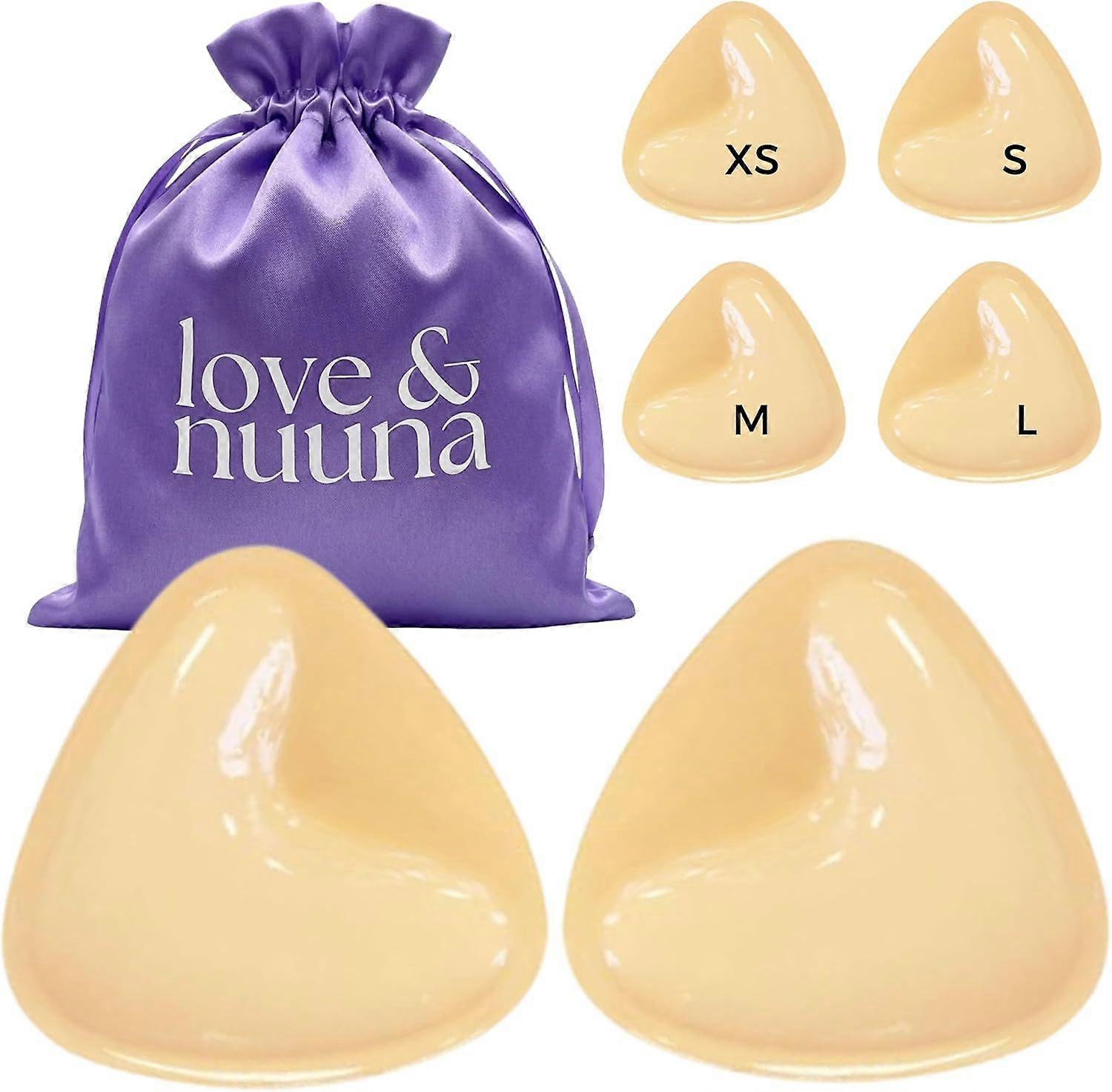 Double Sided Sticky Push Up Bra Inserts - Reusable Adhesive Bra with Padding -