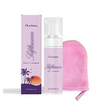 Oceaura Mousse nutriente e scurente per la pelle, Lozione corpo color bronzo, Crema per la cura della pelle color grano senza SPF