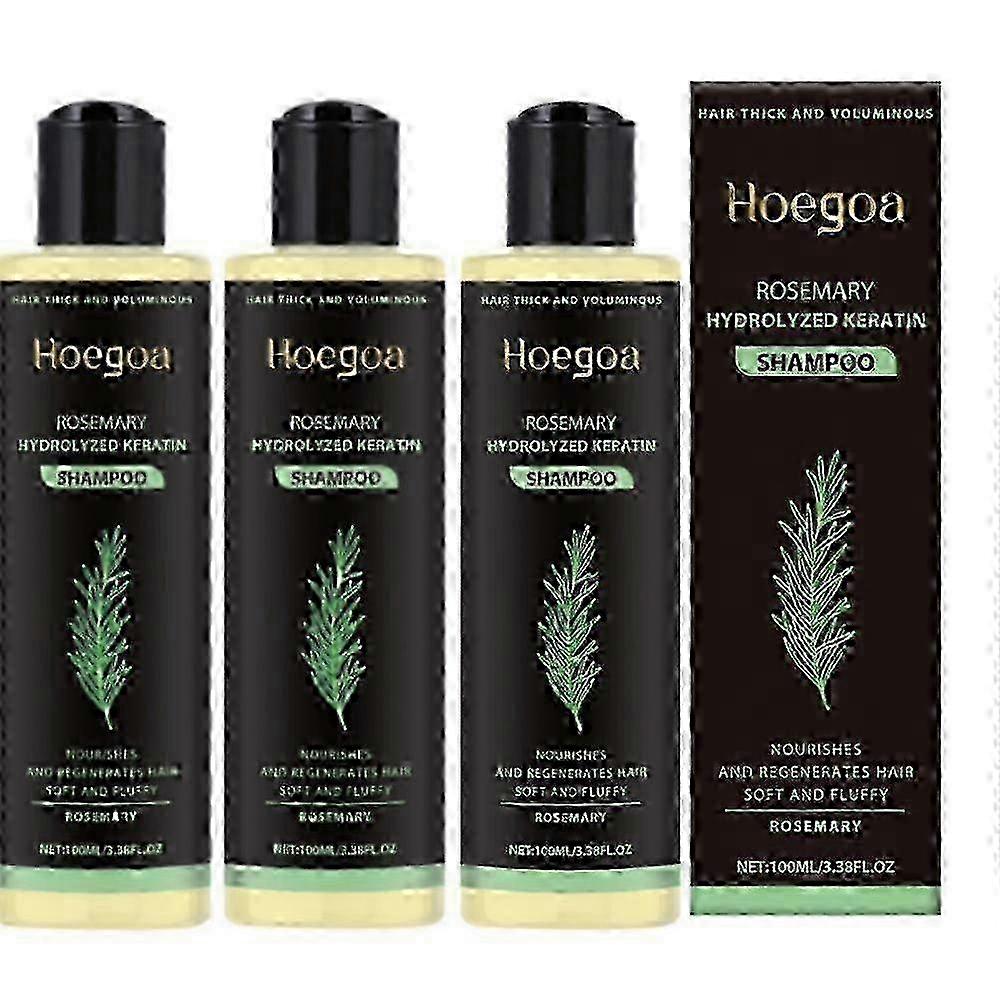 3x Tgideas Rosemary Shampoo for Anti-Hair Loss - Promotes Hair Growth, Controls Oil & Dandruff, Soothes Scalp