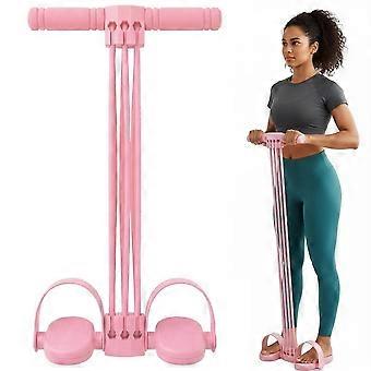6-Tube Pedal Resistance Bands with Handles, Sit Up Pull Rope for Full Body Workout, Home Gym Training, Multifunctional Leg Exerciser for Fitness,