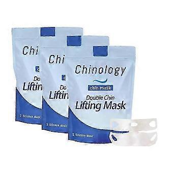 Chinology Double Chin Lifting Face Masks, 3 Pack - Tighten Skin, Define V Line & Jawline, Multiple Usage Options (1-5x)