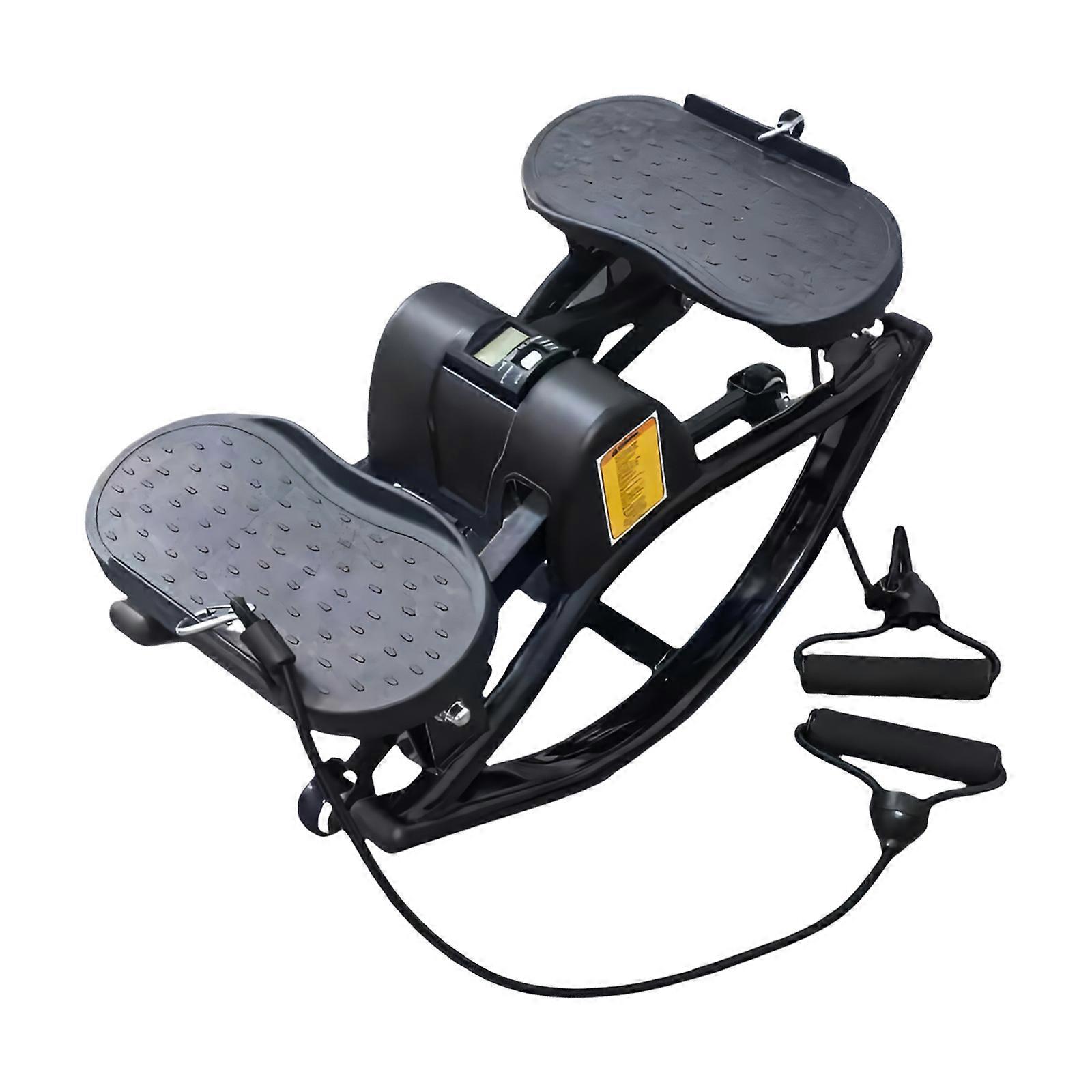Full Body Rock Stepper Machine With Pull Cord Light Weight Portable Quiet Lateral Stepper Workout Machine Enduring Multicolor