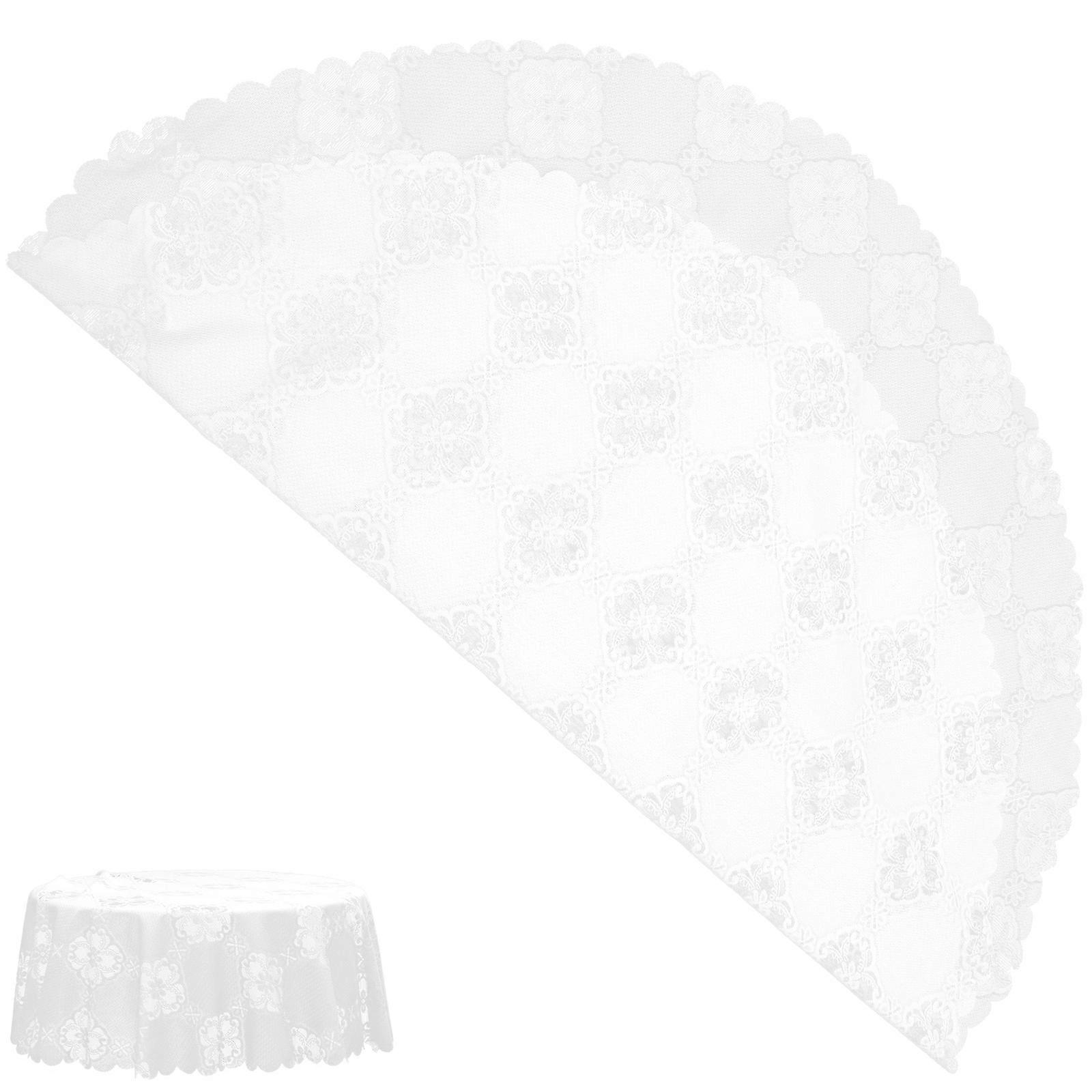 Lace Table Cloth Rustic Wedding Reception Table Decor for Round Tables