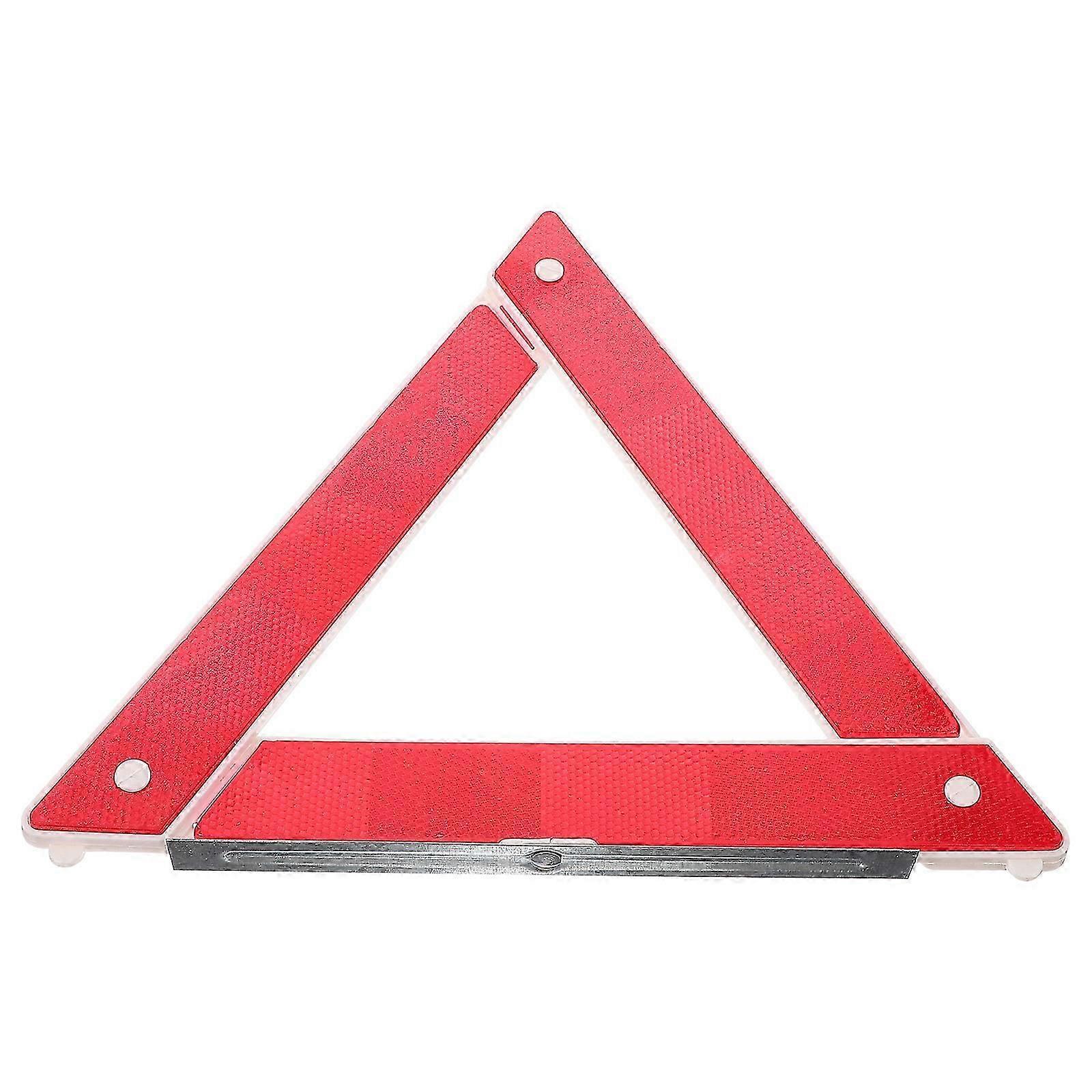 Emergency Reflective Triangles Car Warning Triangle Light with 2Pcs Foldable Frame