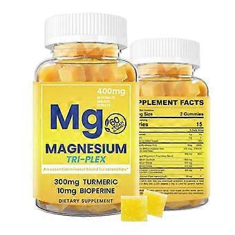 Magnesium Gummies Tri-Plex Voedingsgels & Kauwtabletten 60 stuks - Geel