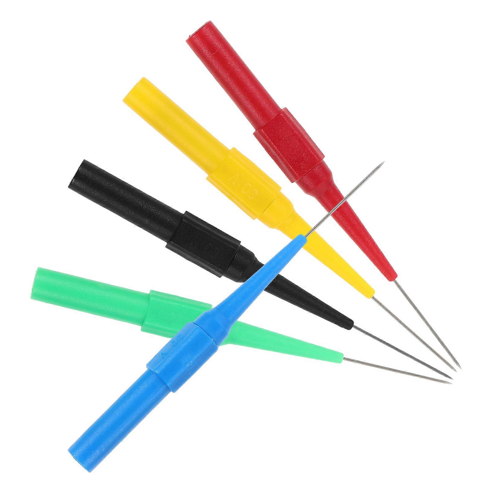 PVC Multimeter Probe for Automotive Testing with Piecing Needle 5Pcs Kit